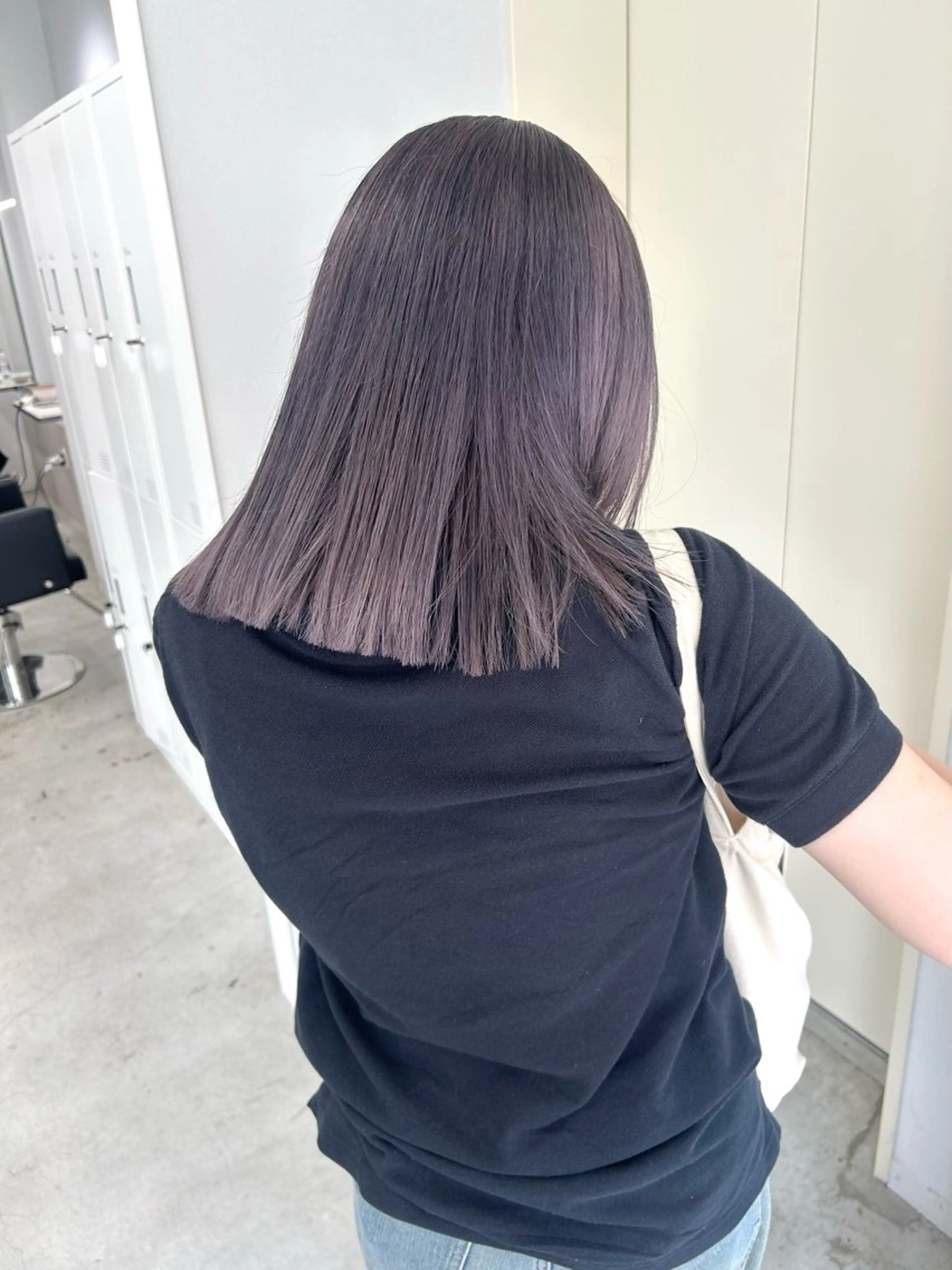 ミディアム カラー カット ヘアカラー トリートメント ハイトーン ayane💖のヘアスタイル