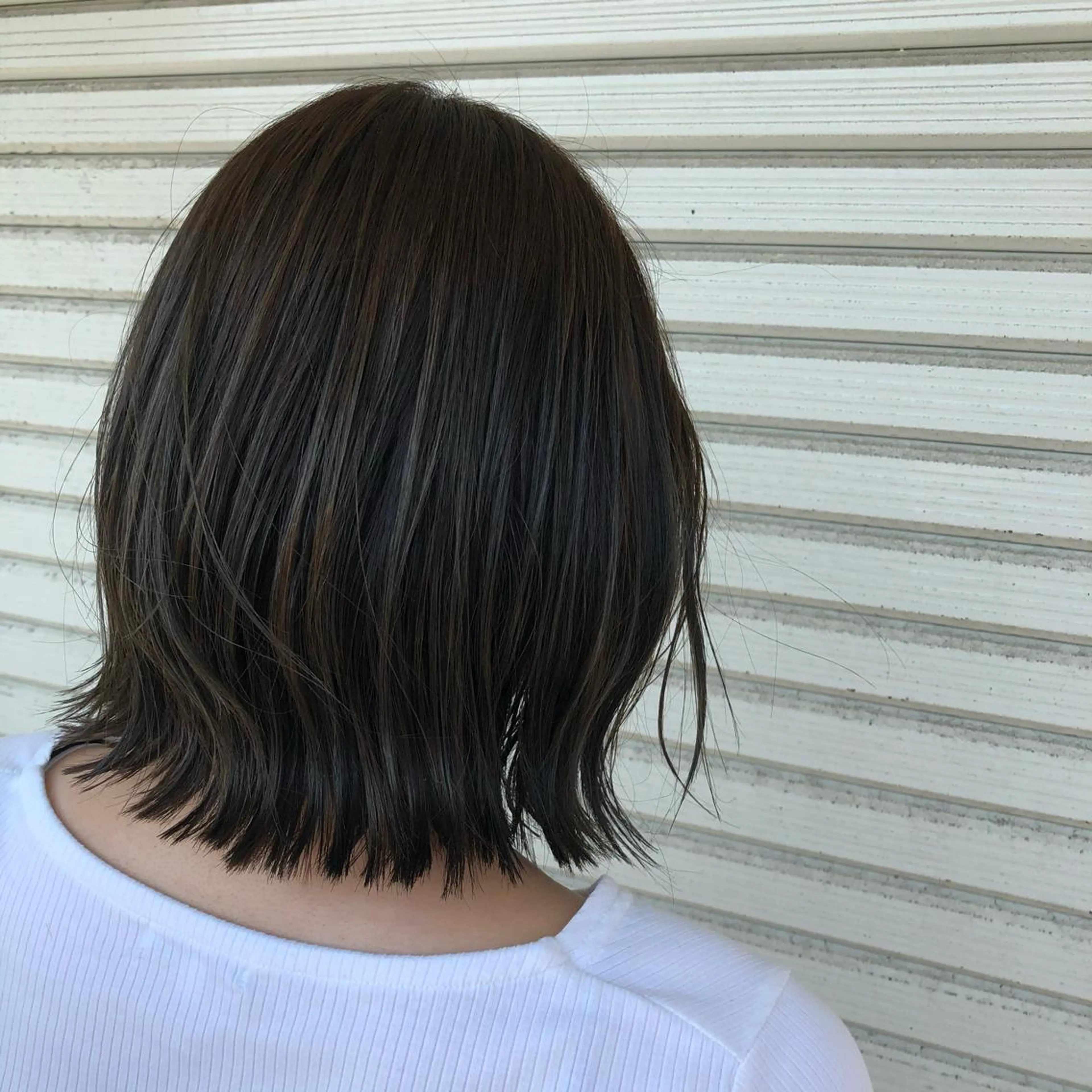 ミディアム カラー 切りっぱなしボブ ボブ 外ハネヘア 似合わせ＆予防美容 飯島   知花💐のその他イメージ