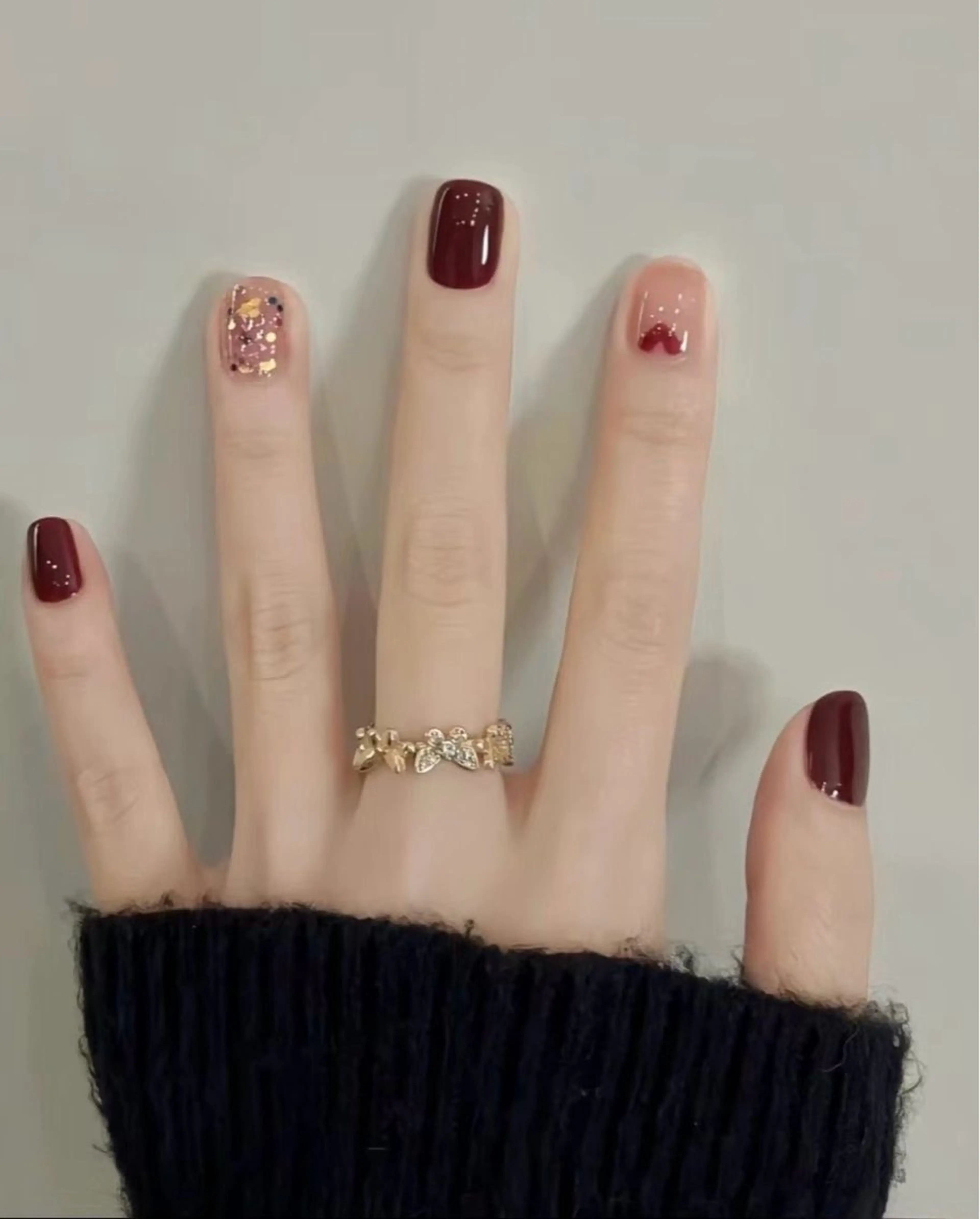 ネイル 長さ出し フレンチネイル グラデーション 卒業式 マグネットネイル MIHANA NAILのネイルデザイン