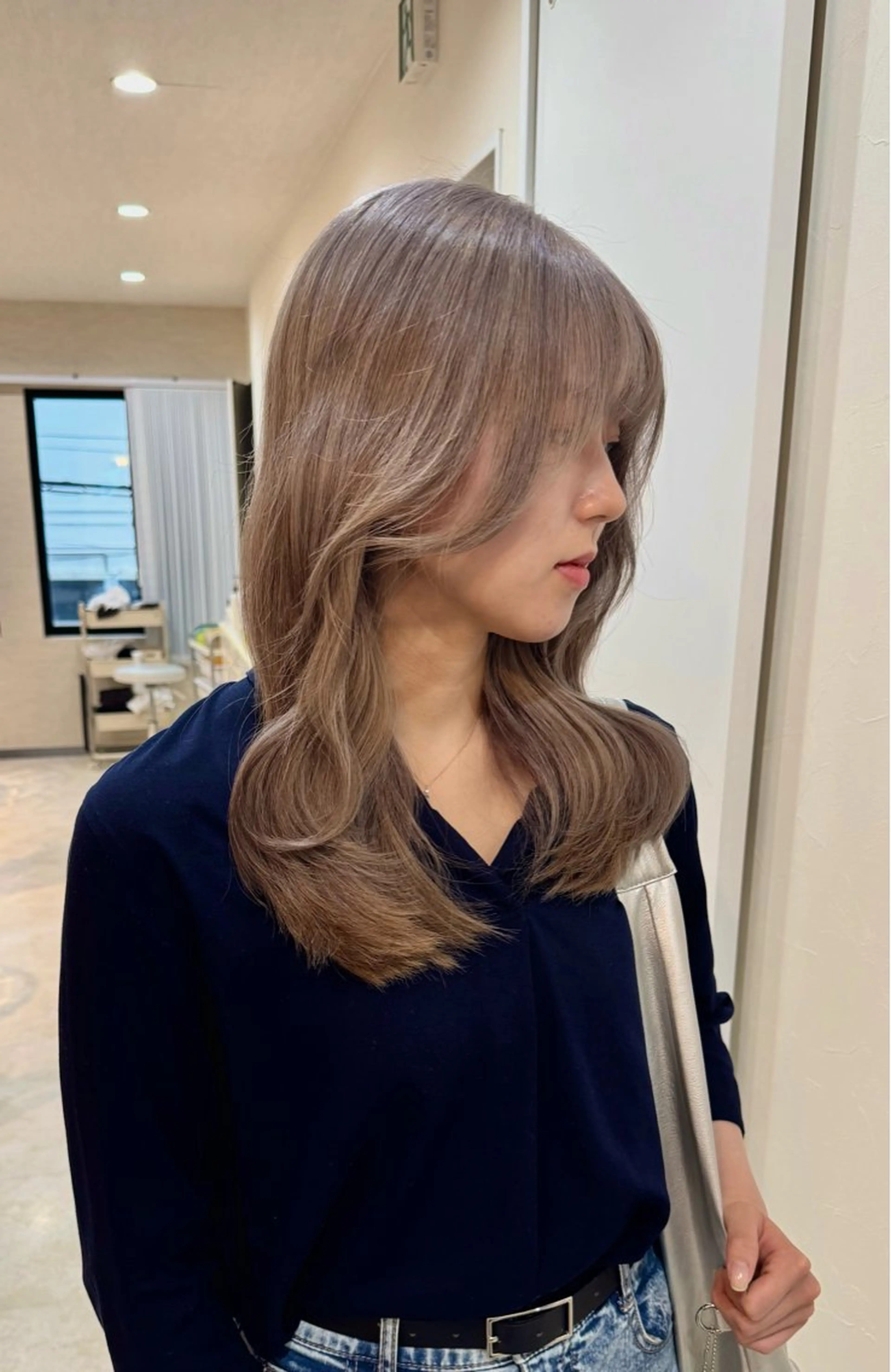 セミロング カラー ヘアカラー トリートメント コイデ リュウセイのヘアスタイル