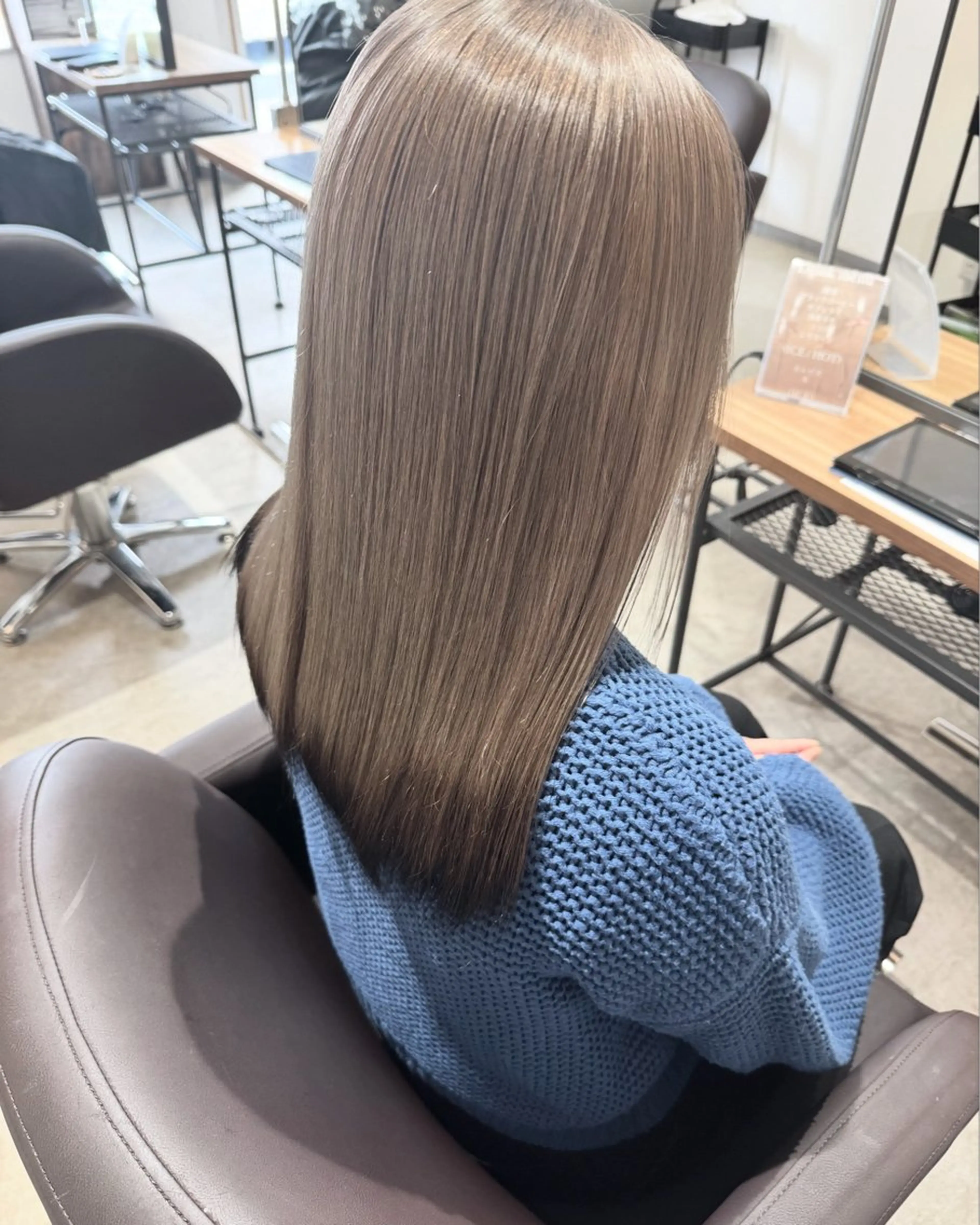 セミロング ボブ 韓国風ヘア レイヤーカット 縮毛矯正 ✨髪質改善美髪矯正✨ ボブ/韓国レイヤー✨のヘアスタイル