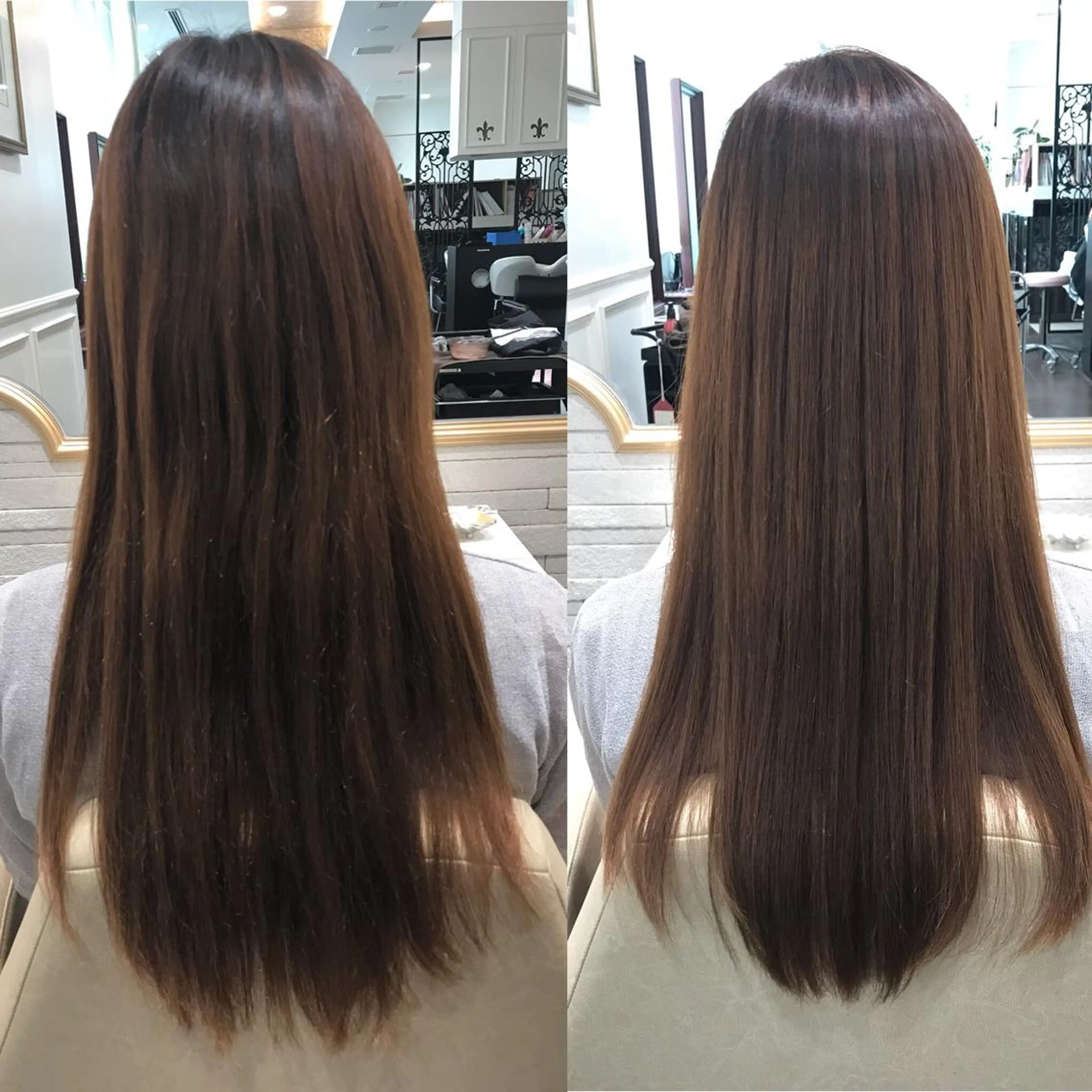 ロング くせ毛 髪質改善 縮毛矯正 カット ヘアカラー トリートメント 韓国ヘア×髪質改善 ⭐️谷遼平⭐️のヘアスタイル