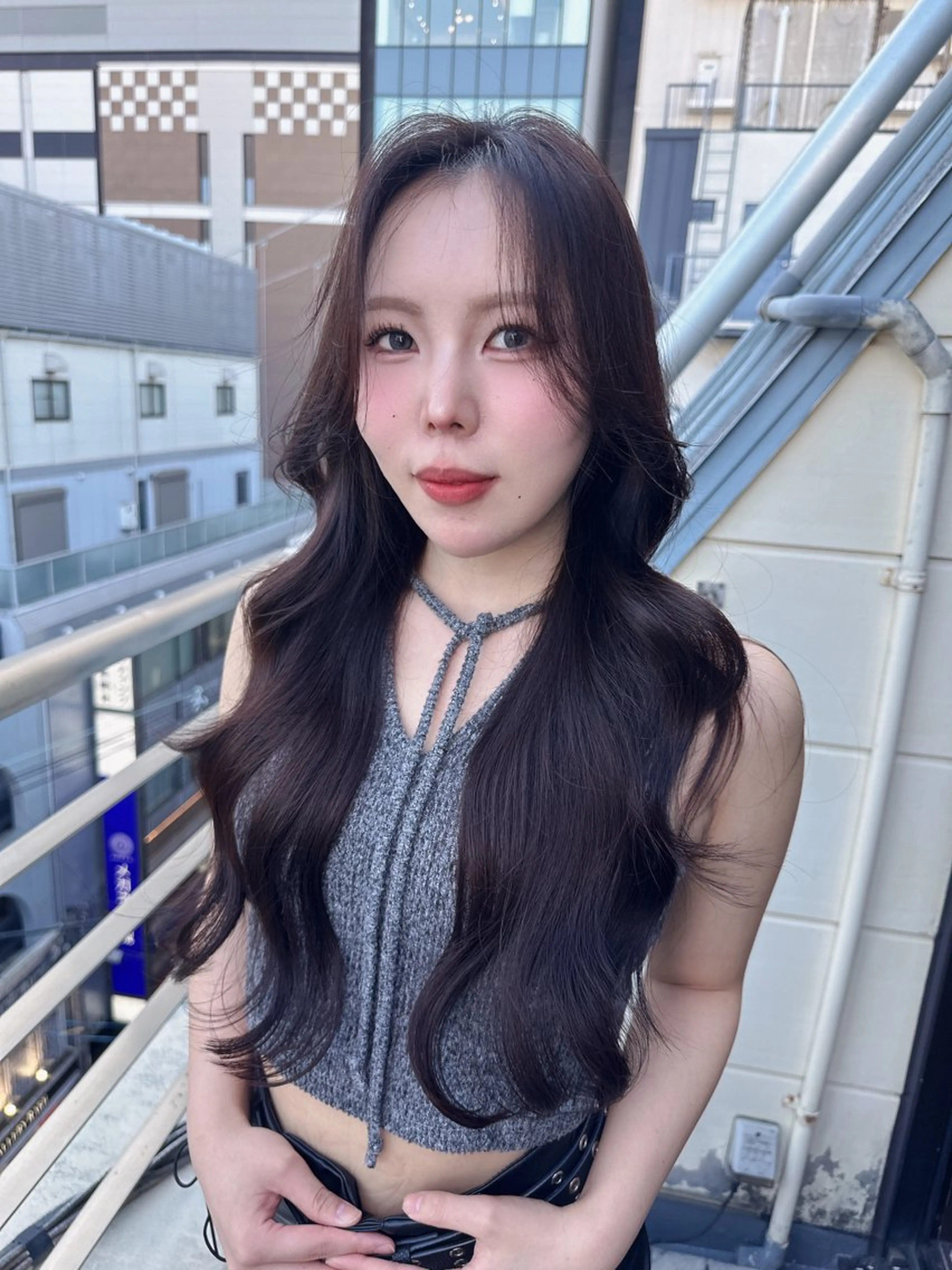 ロング カラー カット ヘアカラー トリートメント ワンホンヘア ケラチン/Kaitoのヘアスタイル