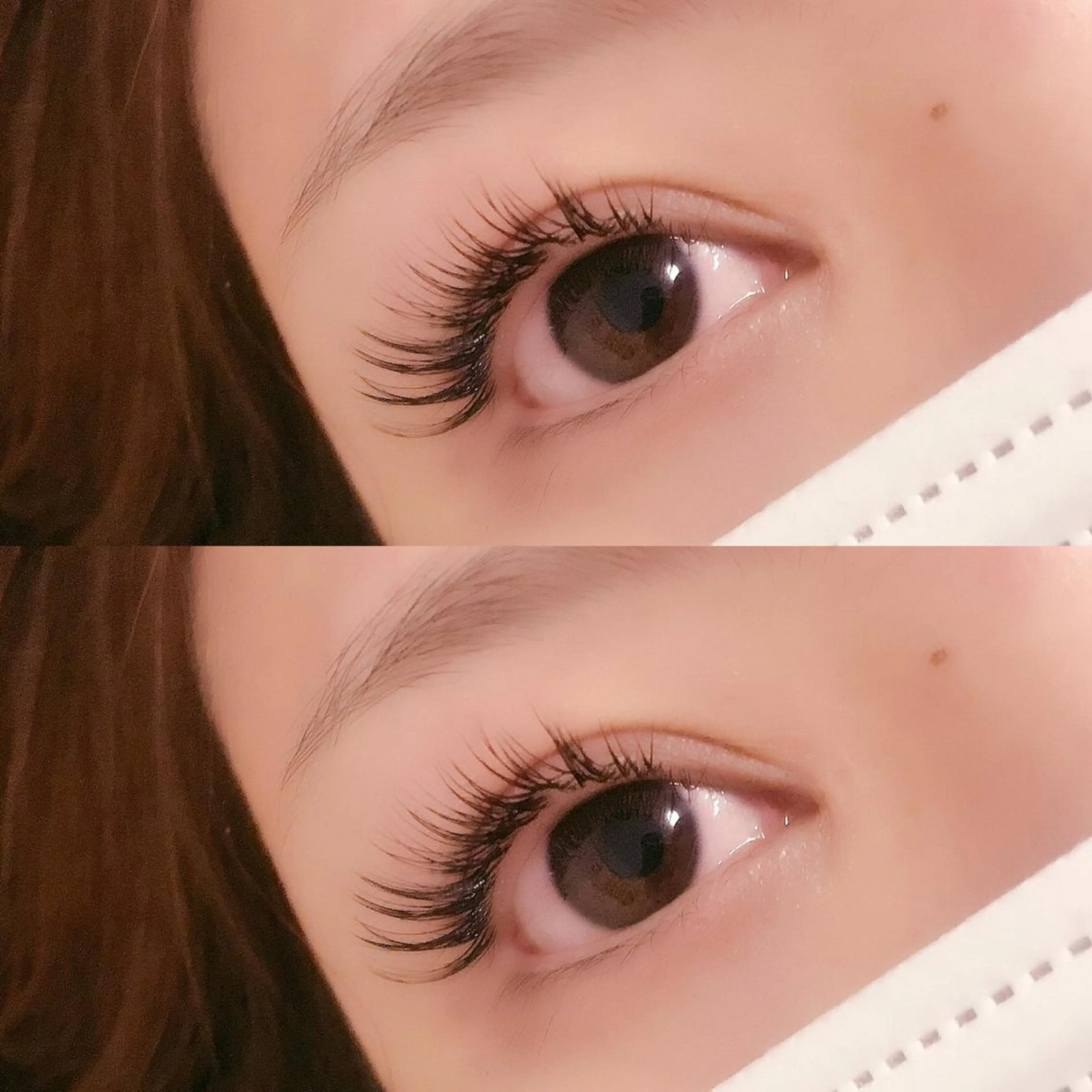 マツエク・マツパ 目尻長め Fleur フルールのマツエク・マツパデザイン