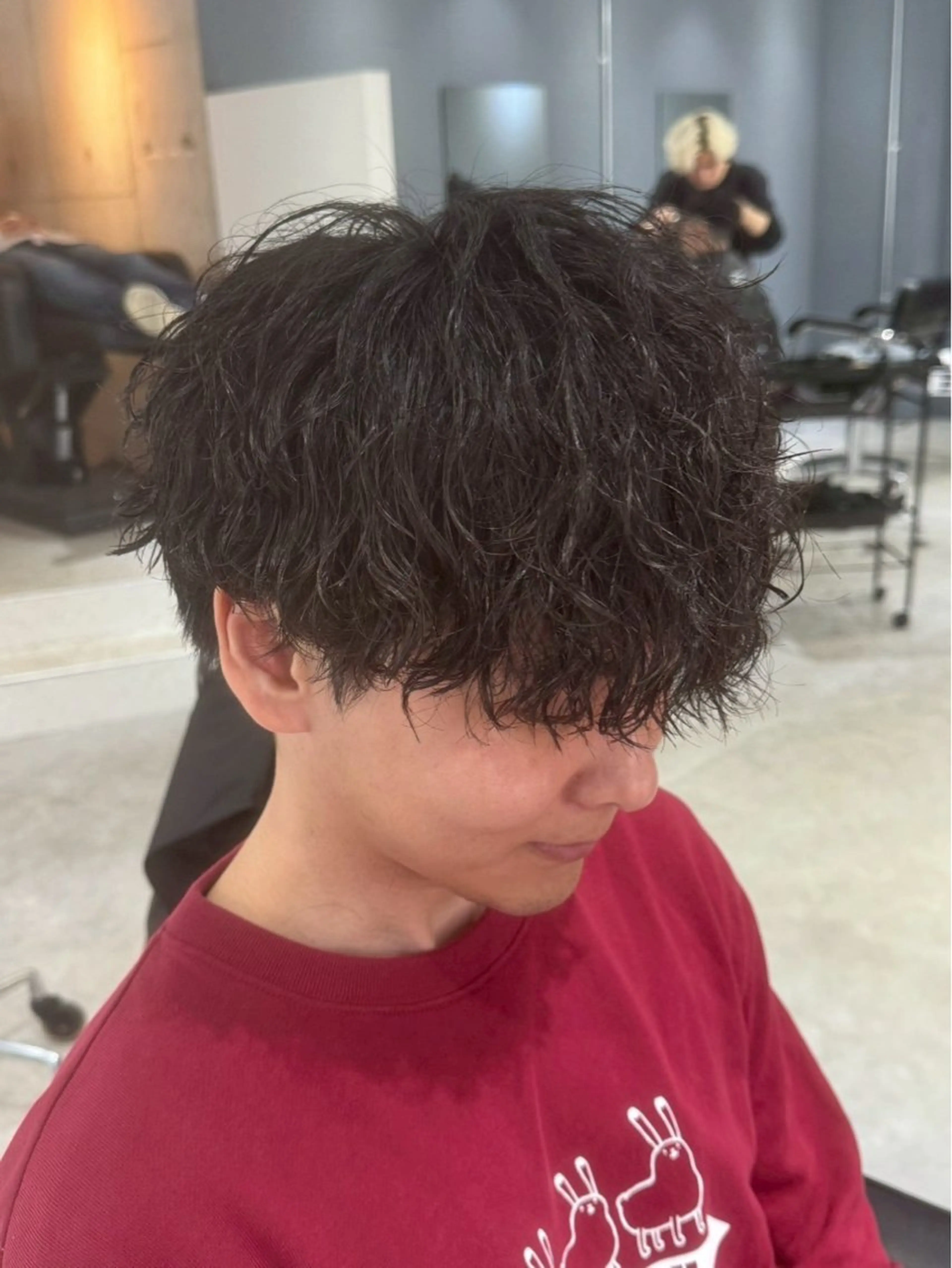 メンズ メンズパーマ 波巻きパーマ カット パーマ MEN’SsalonHYPE所属・メンズカット/布施/ 秋山　涼のヘアスタイル