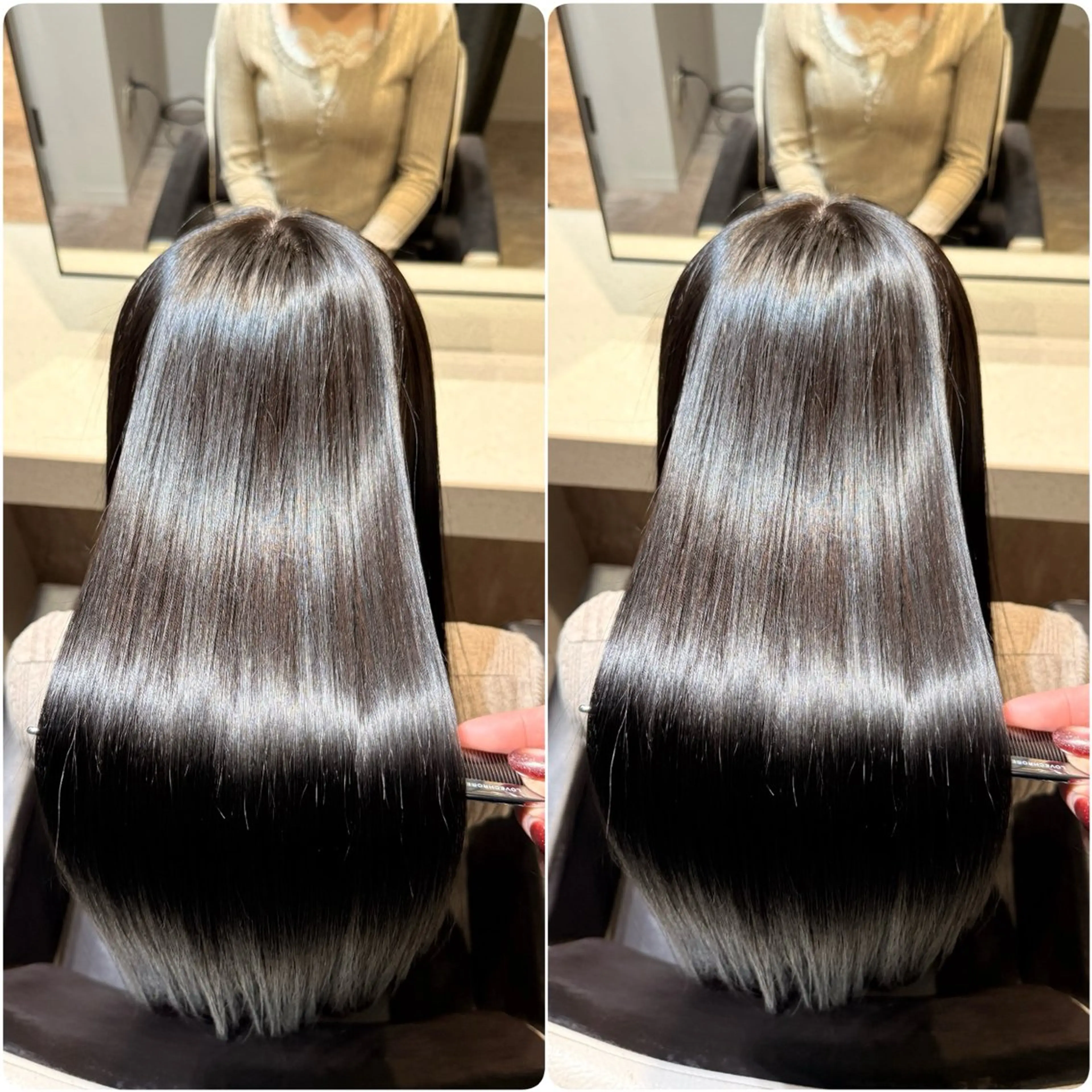 ロング カラー カット 縮毛矯正 トリートメント ヘッドスパ youres hair 髪質改善トリートメント&ヘッドスパ　新宿EAST所属・🌹ULTOWA🌹 髪質改善/縮毛/店長のヘアスタイル