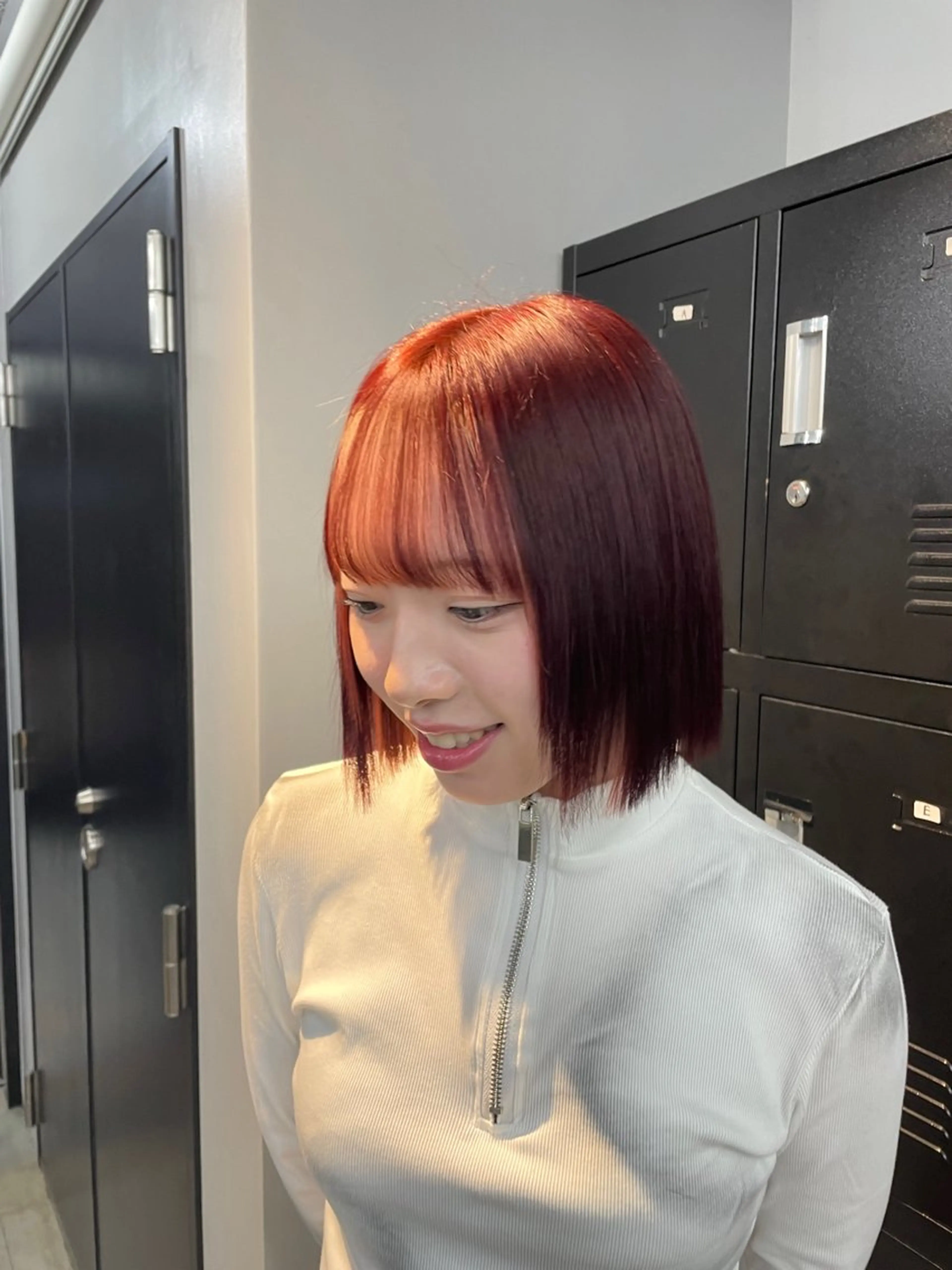 ショート カラー ヘアカラー トリートメント Ameri 新宿所属・新宿/透明感カラー/ 髪質改善/桜良のヘアスタイル