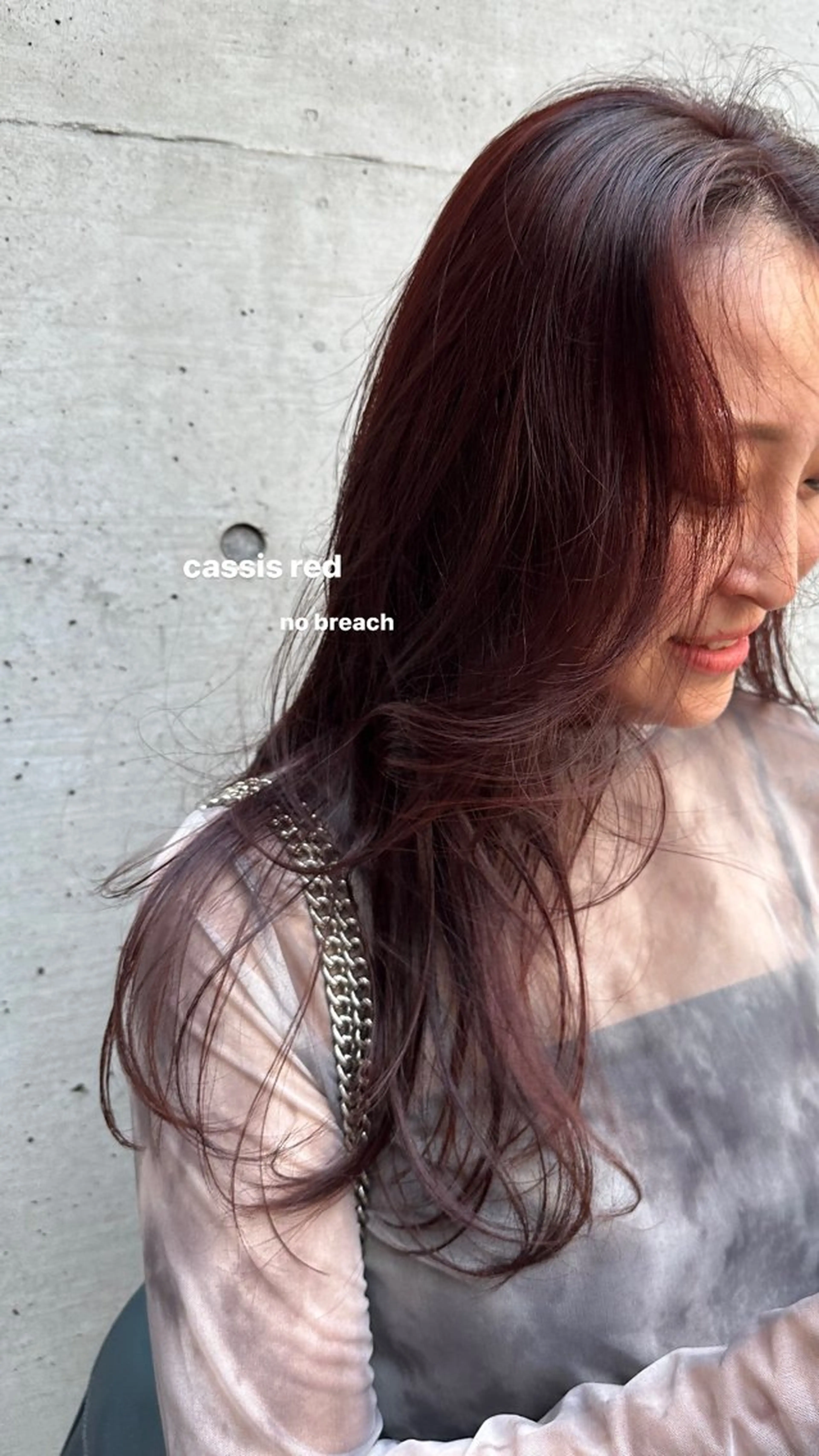 ロング カラー ヘアカラー トリートメント v-lab studio所属・韓国レイヤーカット/ 艶カラー/ noaのヘアスタイル