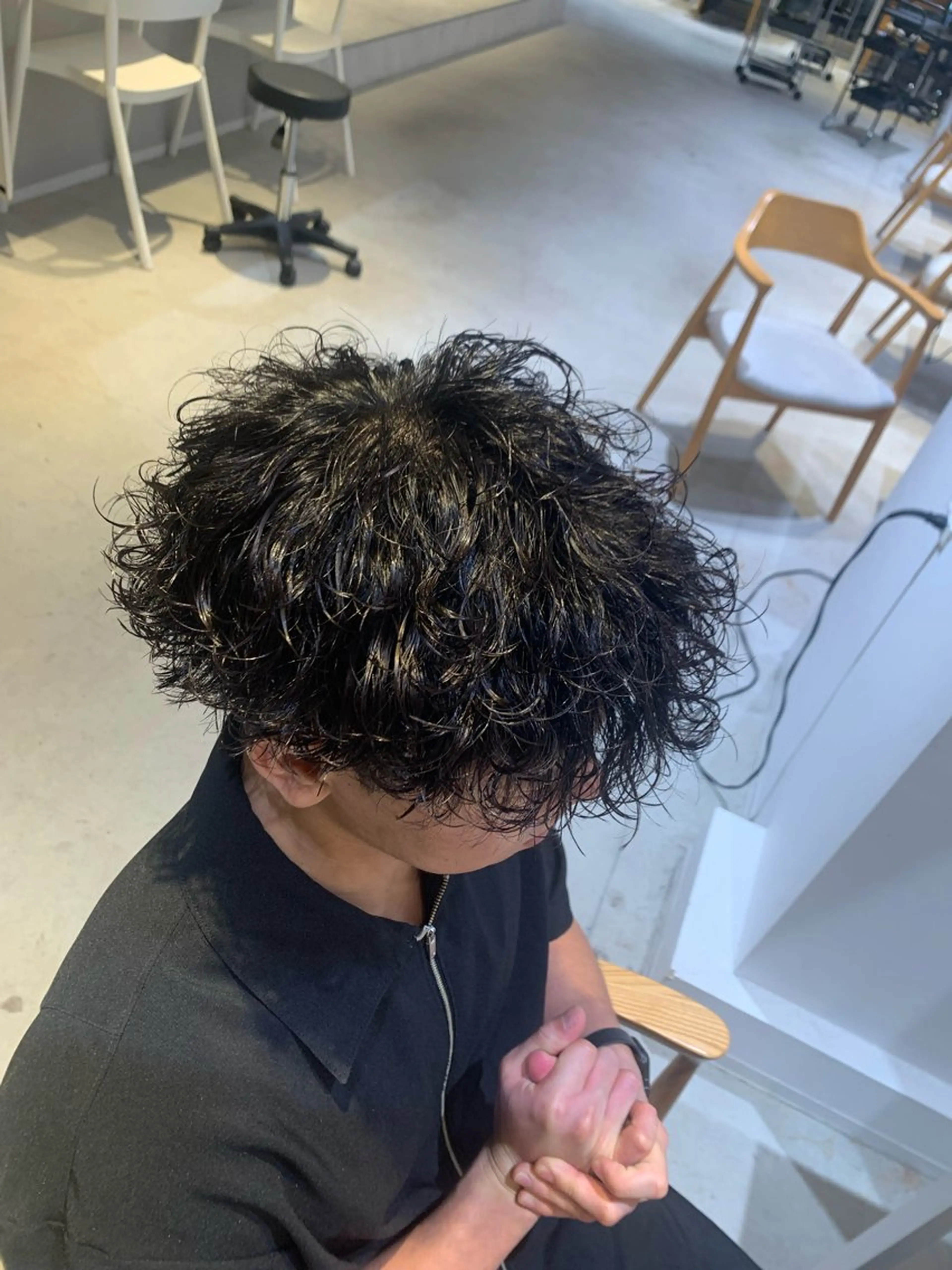 パーマ メンズ メンズパーマ 波巻きパーマ AITOKYO　名古屋店所属・山内 優成のヘアスタイル