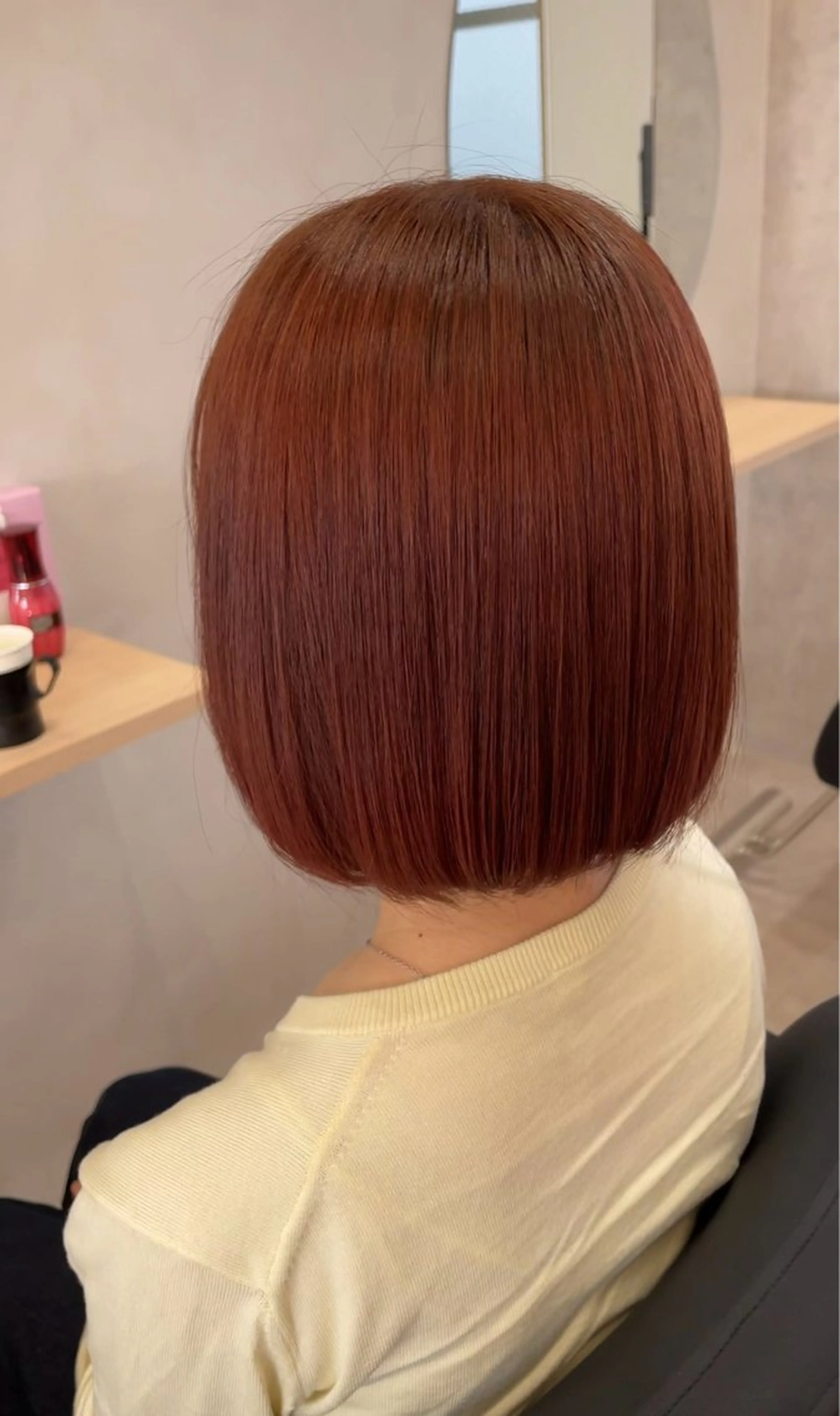 カラー ブラウンカラー ピンクカラー cyaco g所属・大原 望愛のヘアスタイル