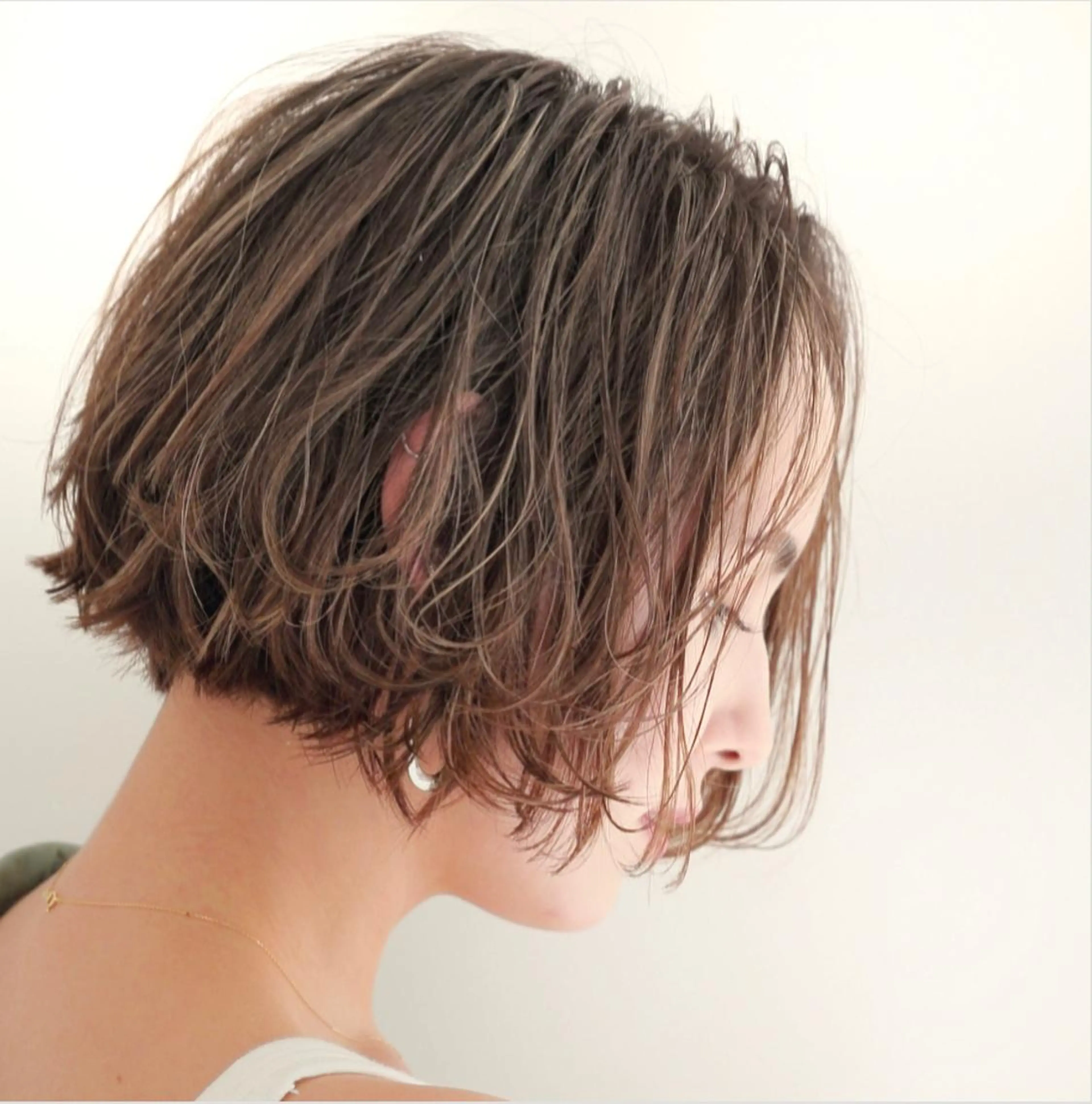 ミディアム カット ヘアカラー トリートメント 🇰🇷韓国レイヤー 錦糸町【北山謙三】のヘアスタイル