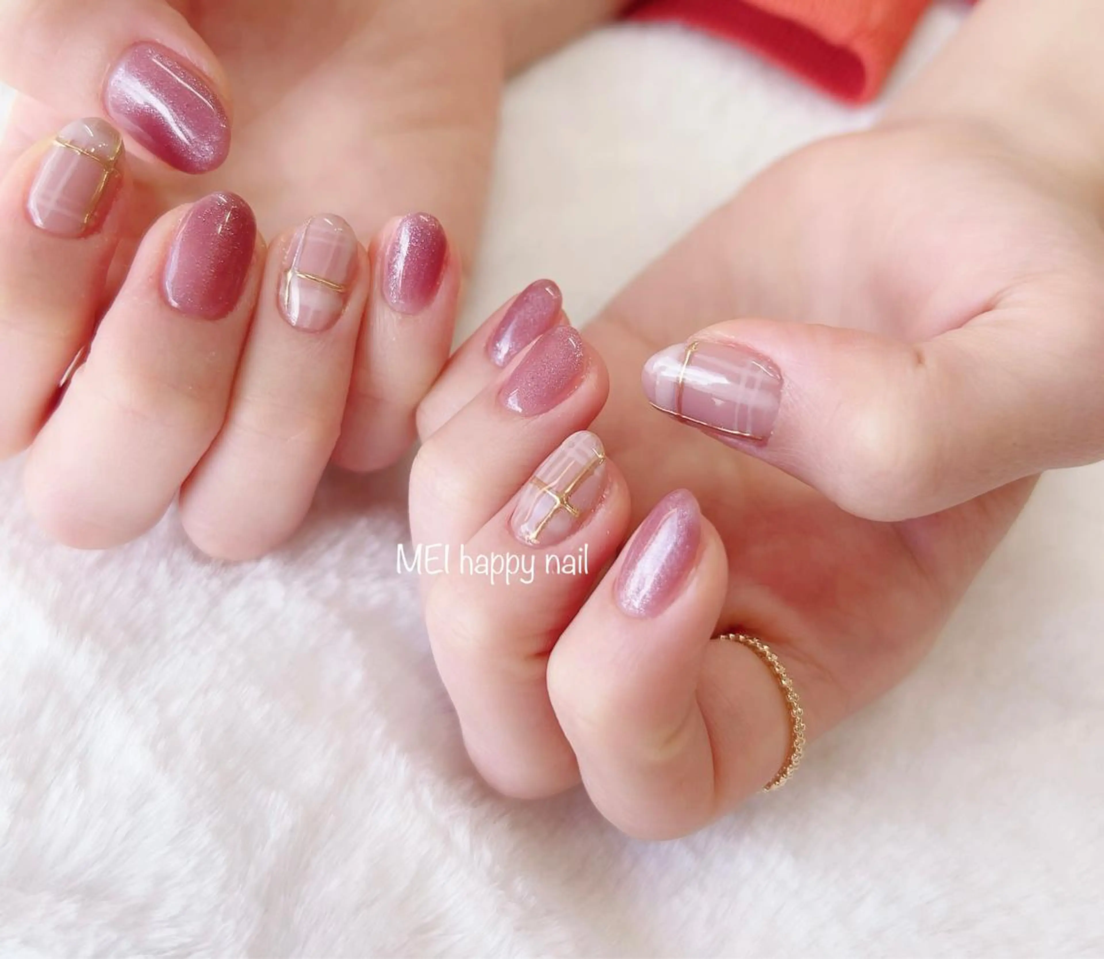 ネイル 北浦和 自爪育成ケアのネイルデザイン