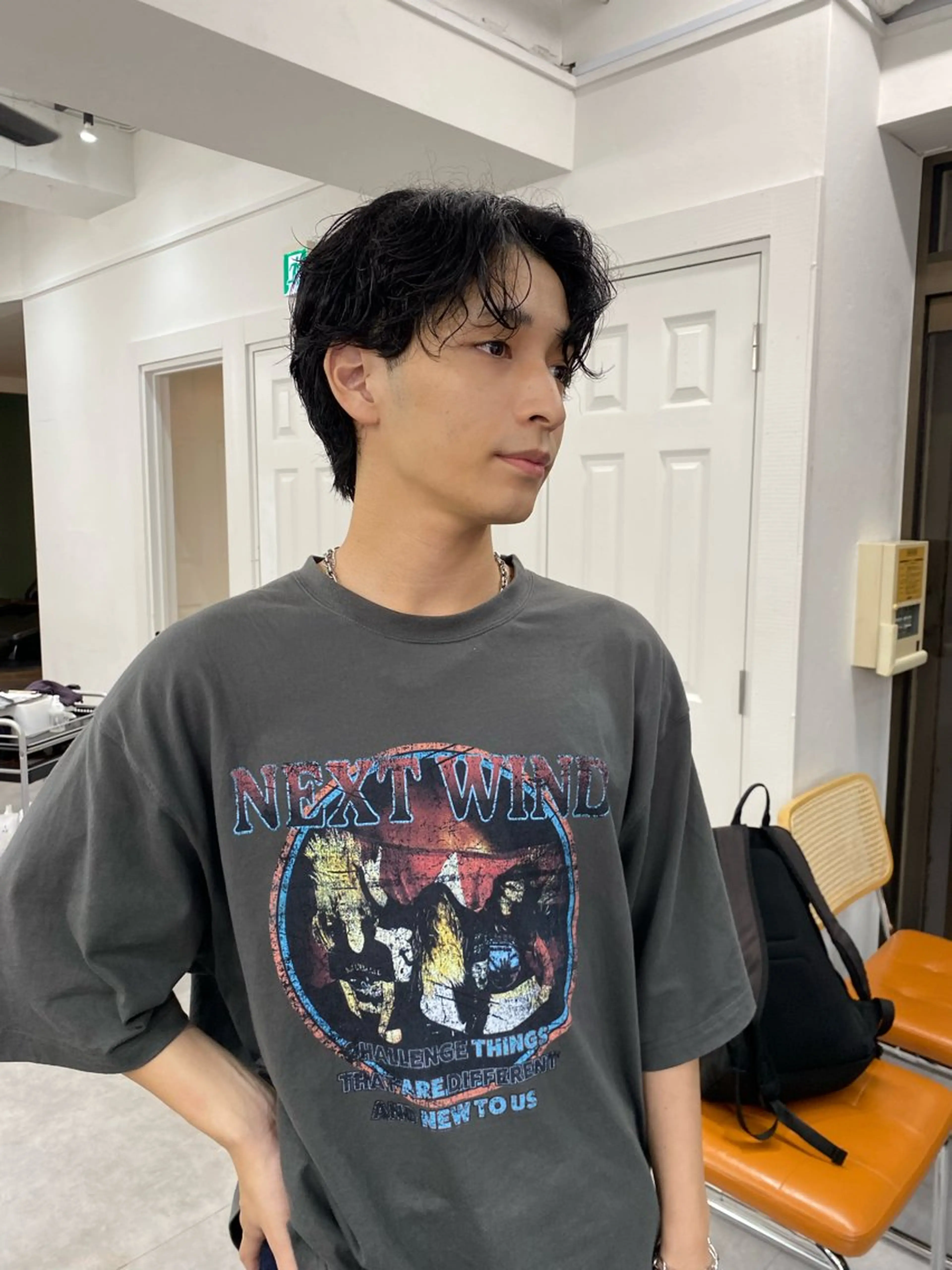 パーマ メンズ カット パーマ トリートメント レイヤーボブ/ 艶カラー/サナ🌼のヘアスタイル