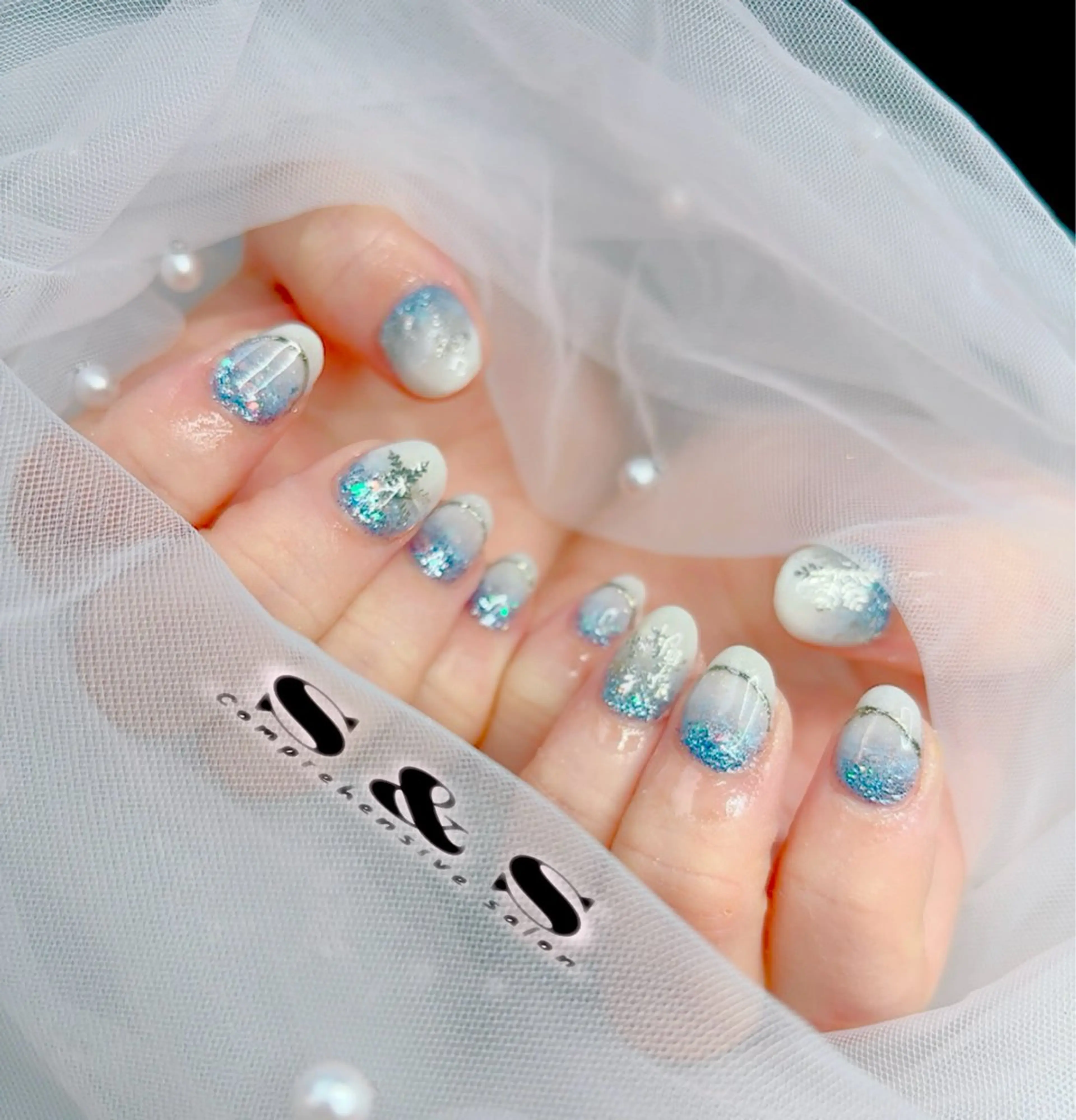 ネイル 長さ出し メンズネイル 持ち込み 冬ネイル S&S 村田小百合のネイルデザイン