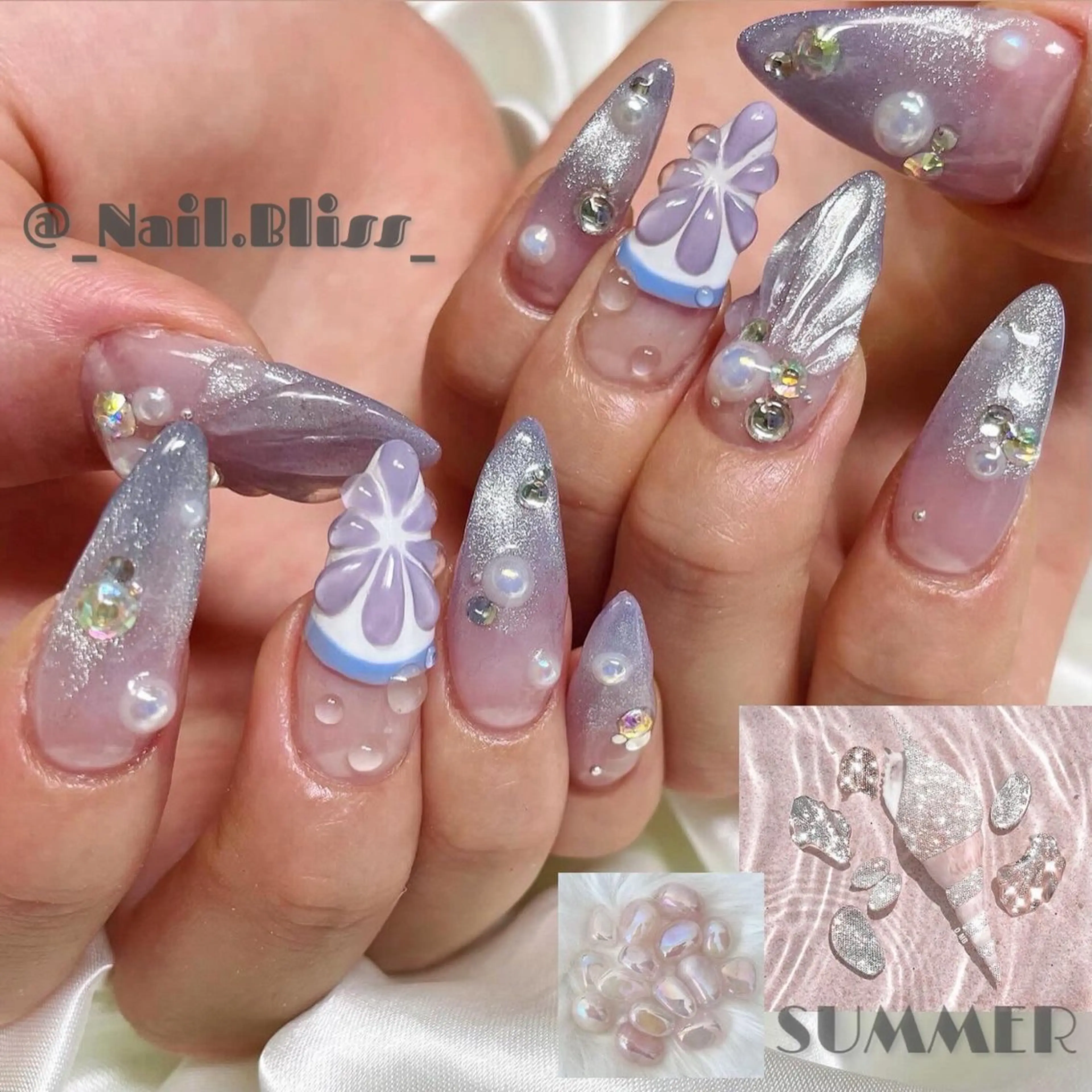 ネイル マグネットネイル 持ち込み ハンドネイル NAIL BLISSのネイルデザイン