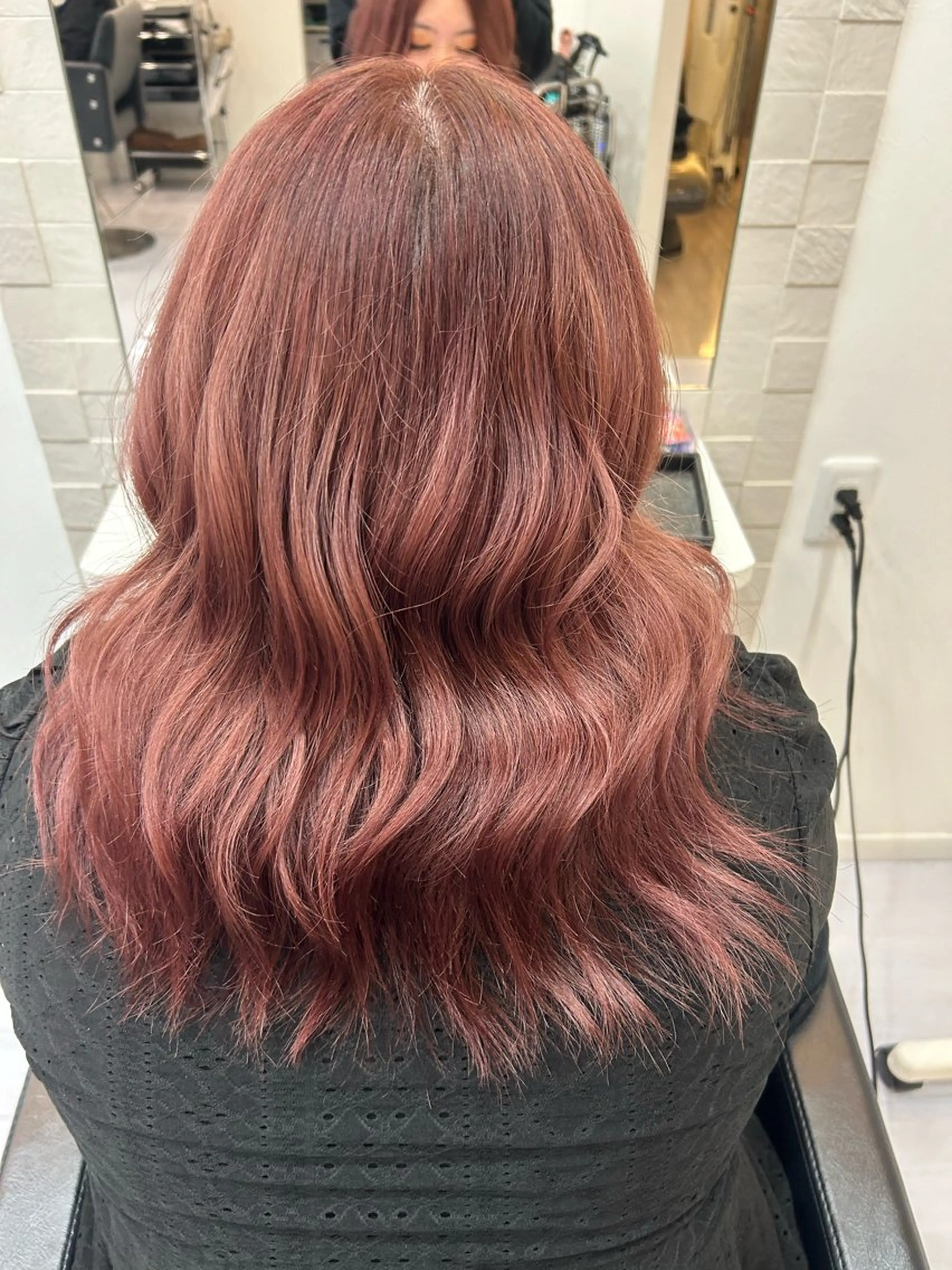 カラー ベージュカラー ピンクカラー ピンクベージュ カット ヘアカラー トリートメント 横山 香音のヘアスタイル