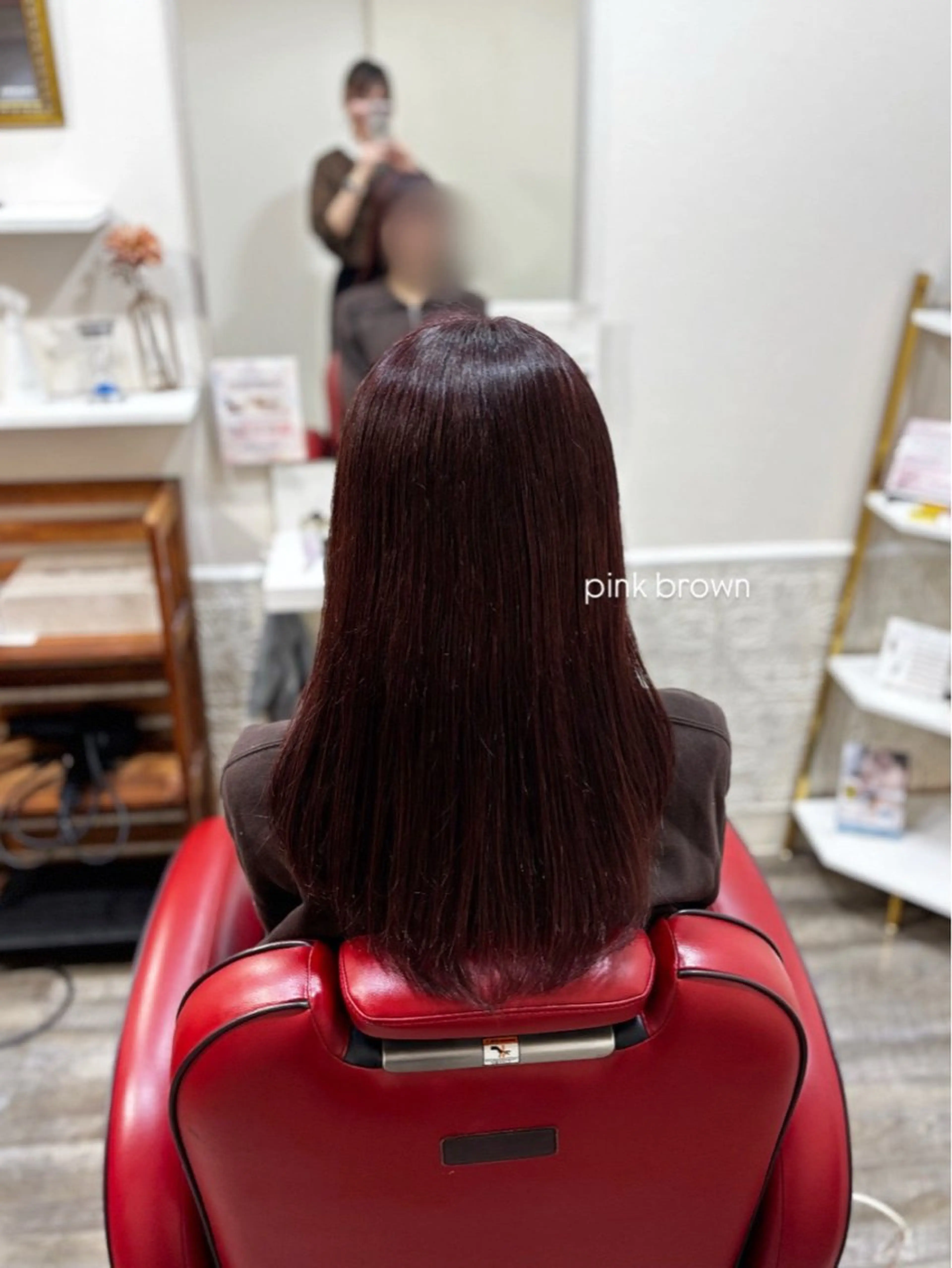 ロング カット ヘアカラー トリートメント 天野 妃菜のヘアスタイル