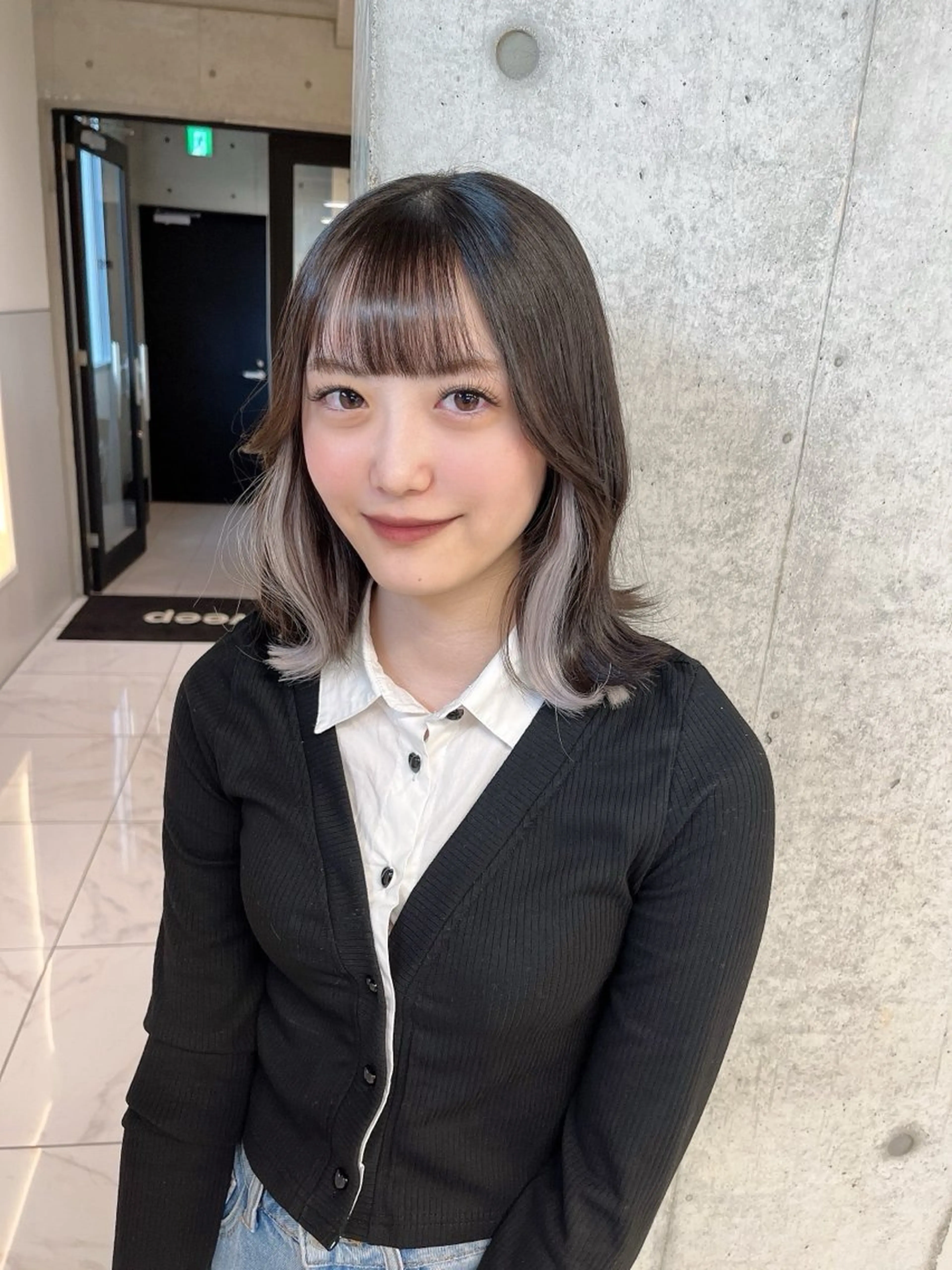 ミディアム シールエクステ エクステ エクステ りおな/エクステ /ミルクティーカラーのヘアスタイル