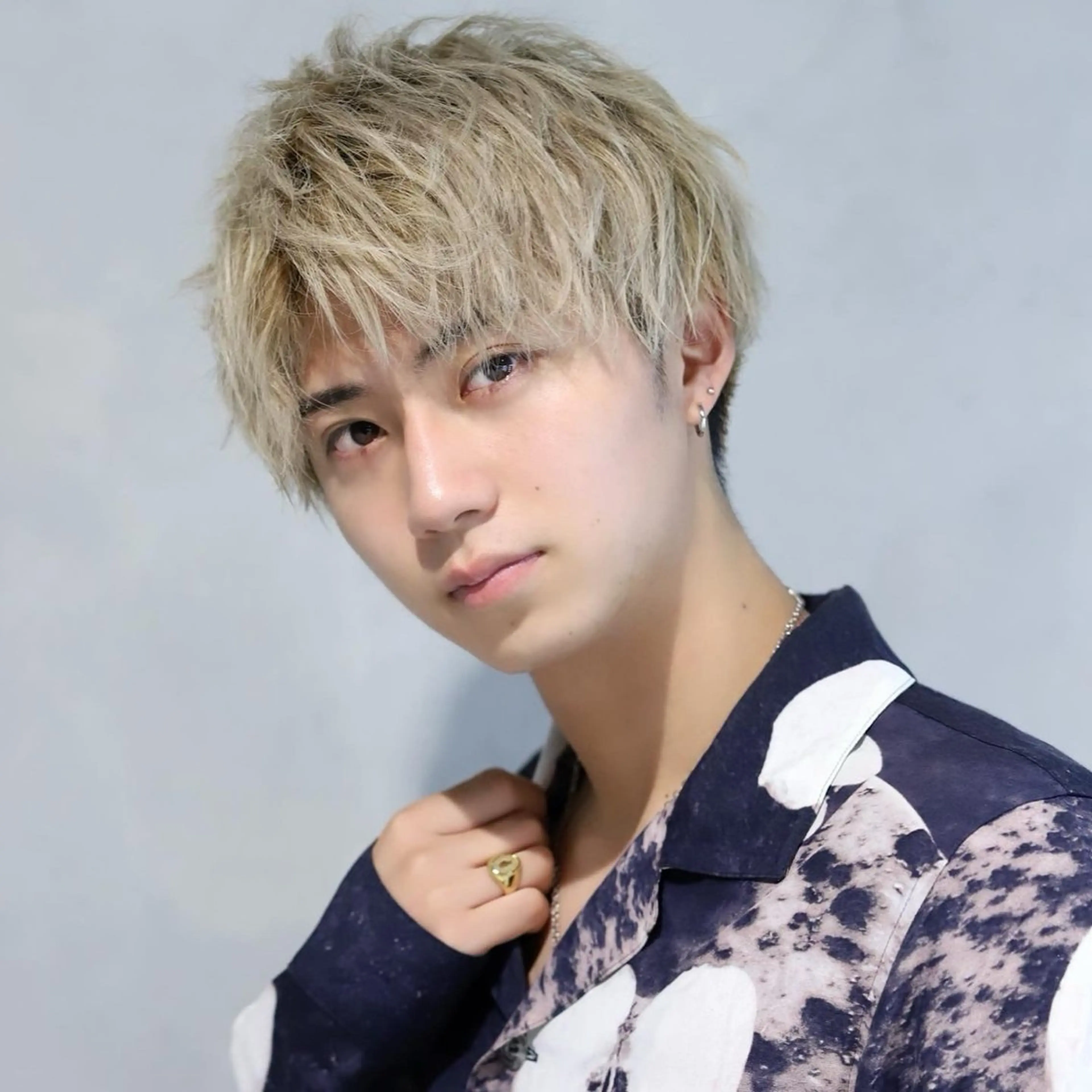 ショート カラー メンズ カット ヘアカラー 超有名店から独立/ メンズ特化/ジンのヘアスタイル