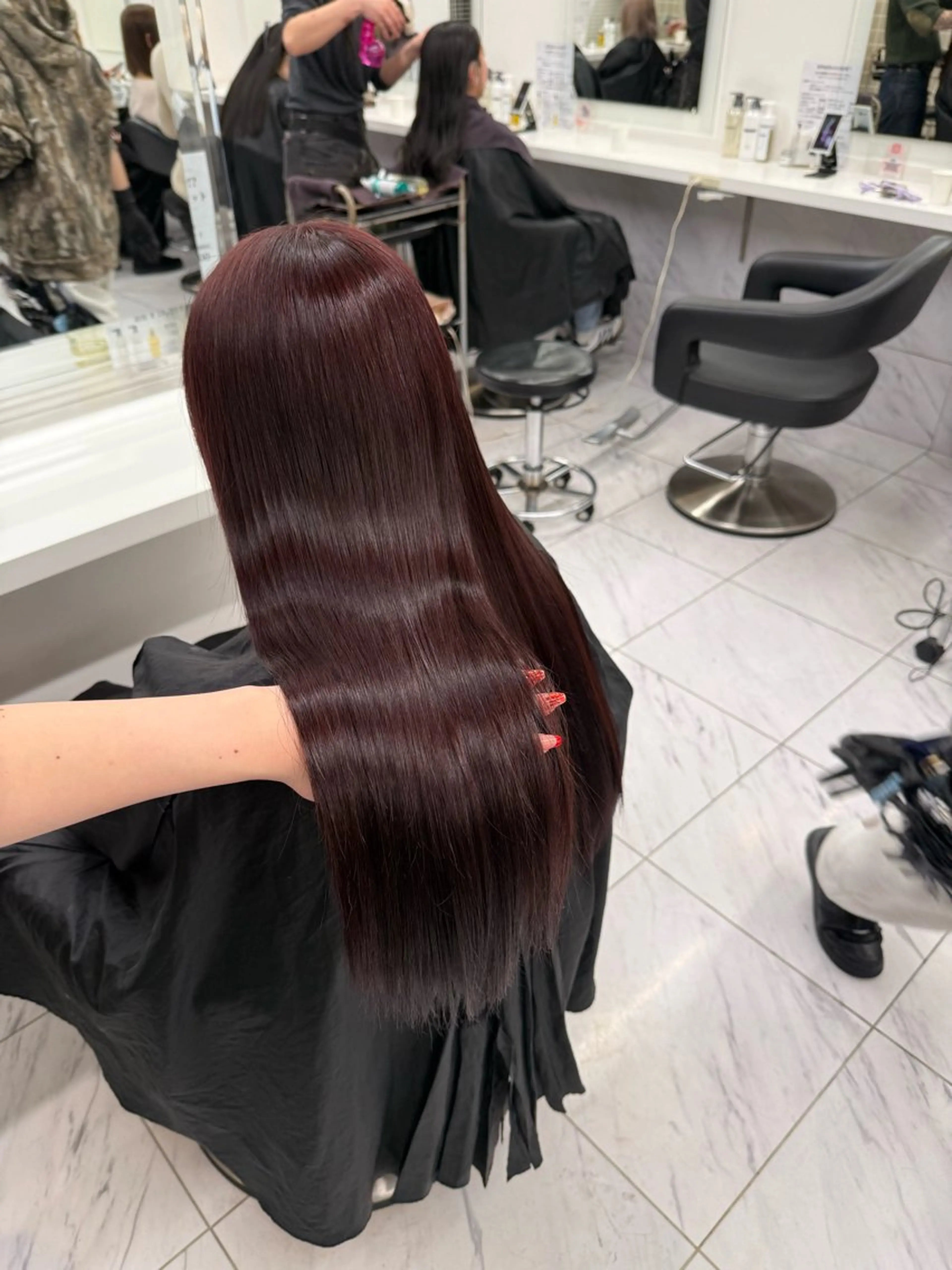 ロング カラー ヘアアレンジ ヘアカラー トリートメント ヘアセット 💗横浜美容室 💗HARUNAのヘアスタイル