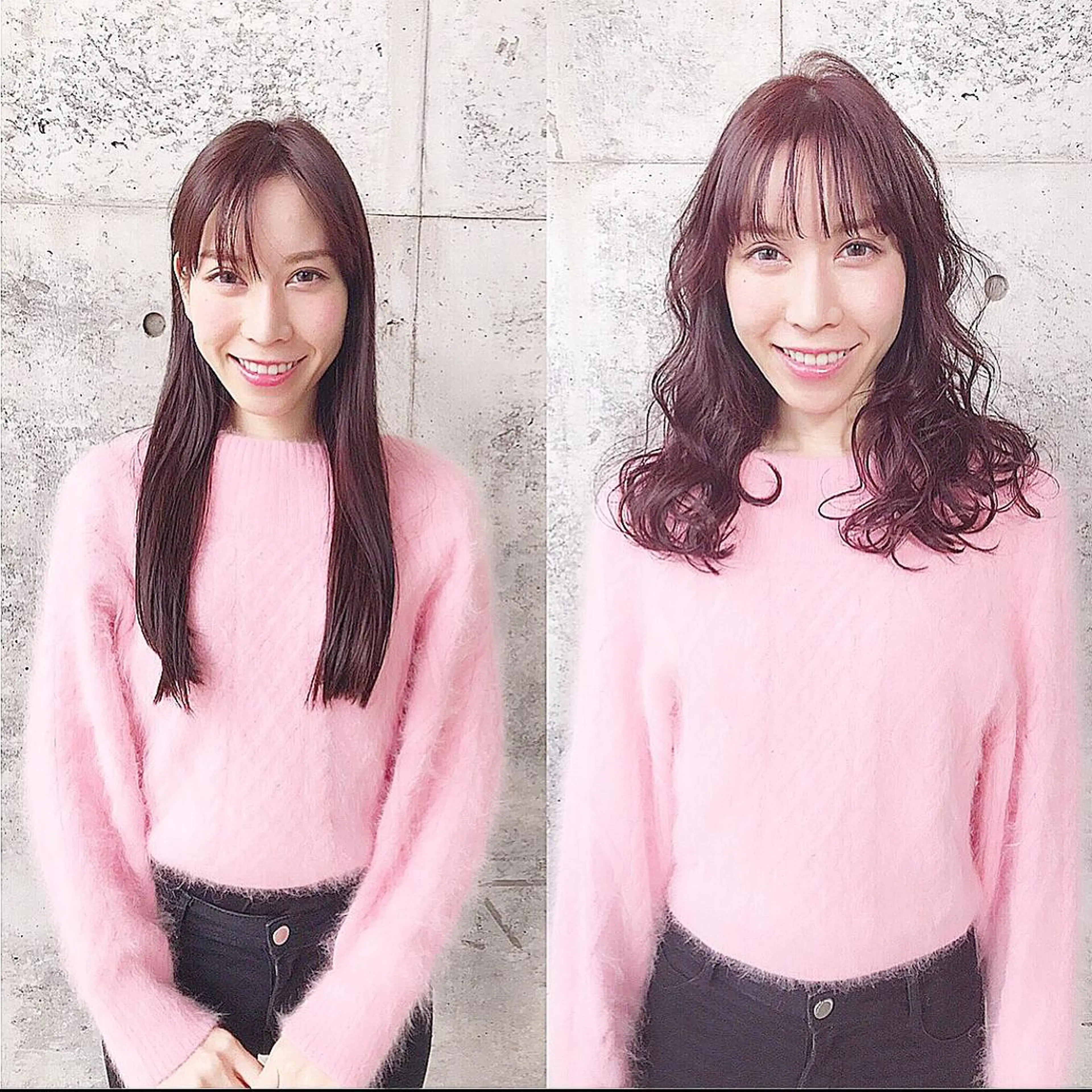 セミロング カラー cachecache所属・及川 光のヘアスタイル