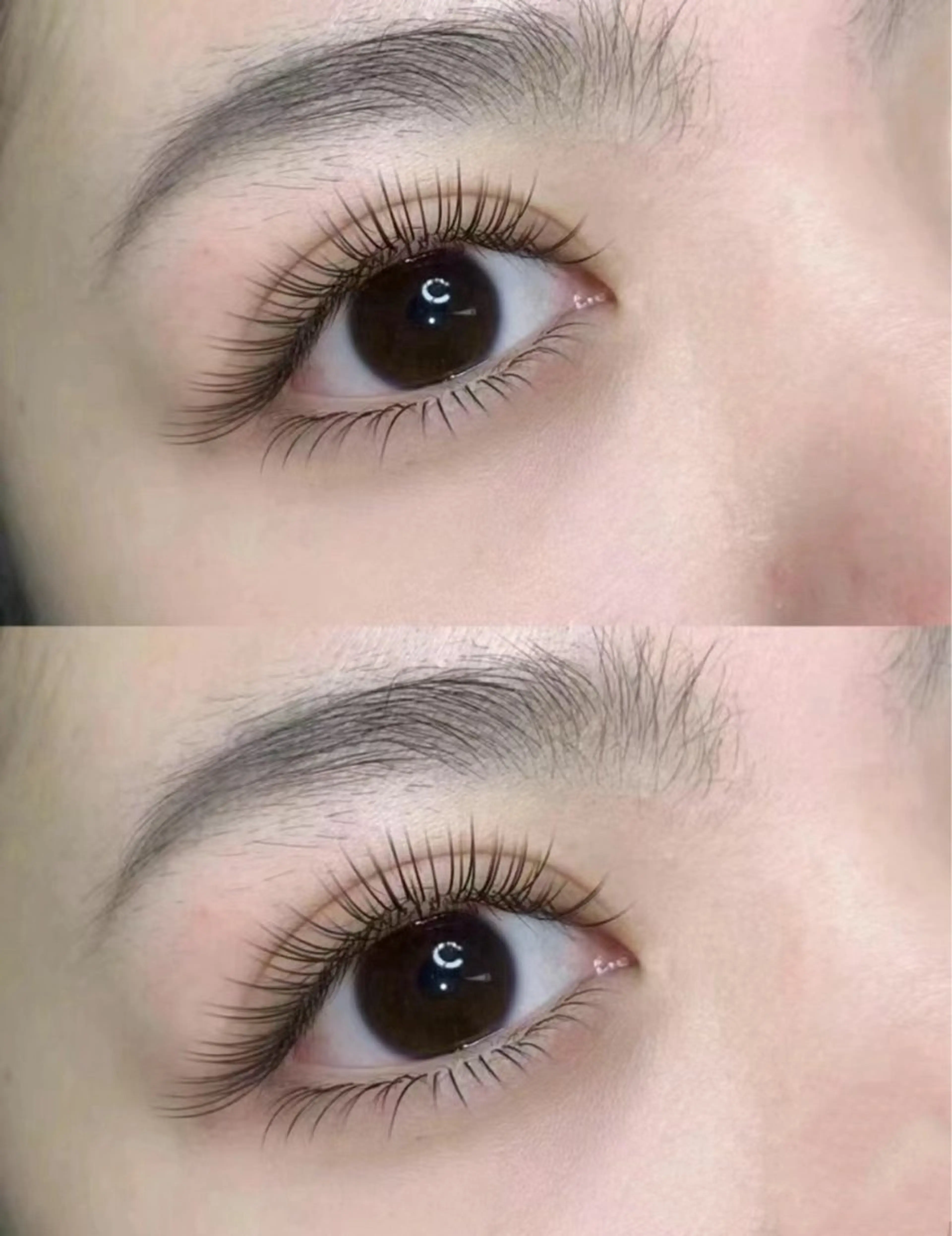 マツエク・マツパ バインドロック カラーマツエク フラットラッシュ ナチュラル パリジェンヌラッシュリフト YK• マツエクサロンのマツエク・マツパデザイン