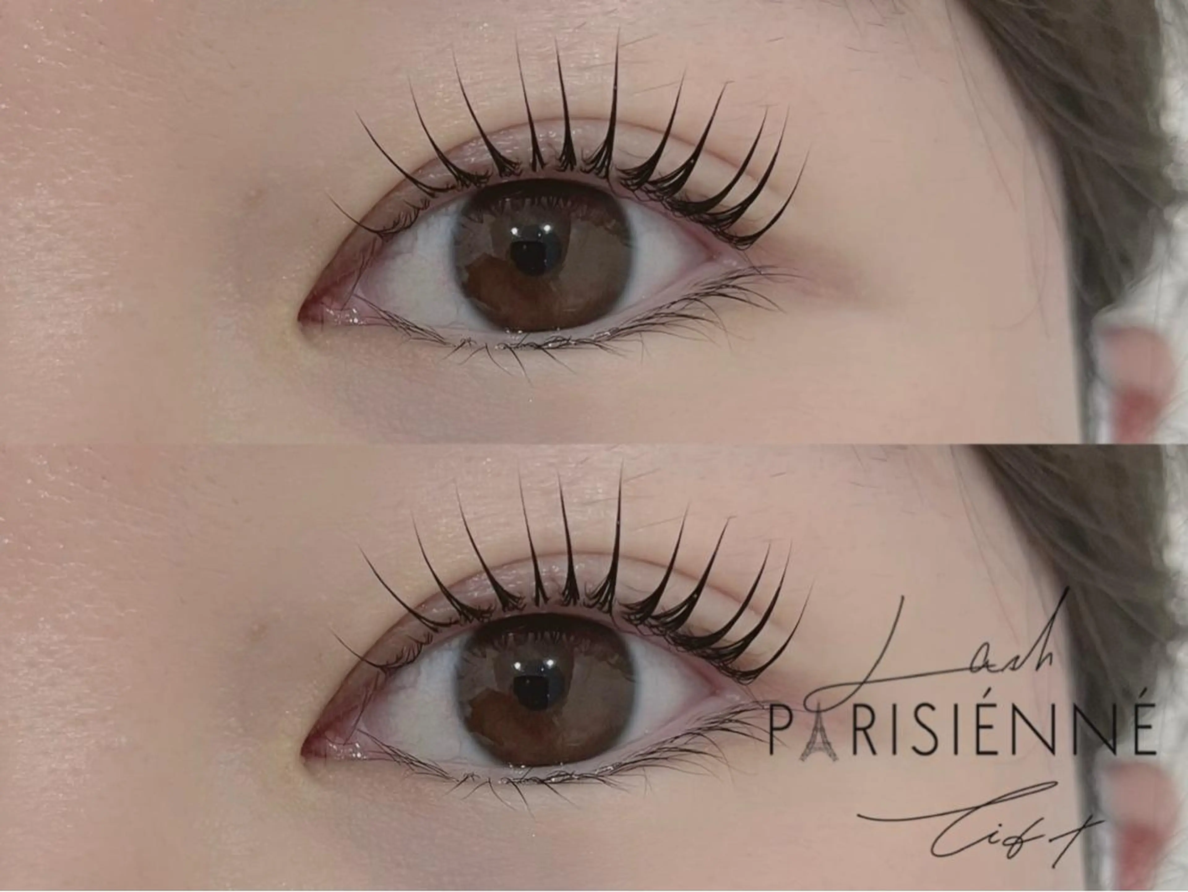 マツエク・マツパ パリジェンヌラッシュリフト MAQUM𖤐 Satsumiのマツエク・マツパデザイン