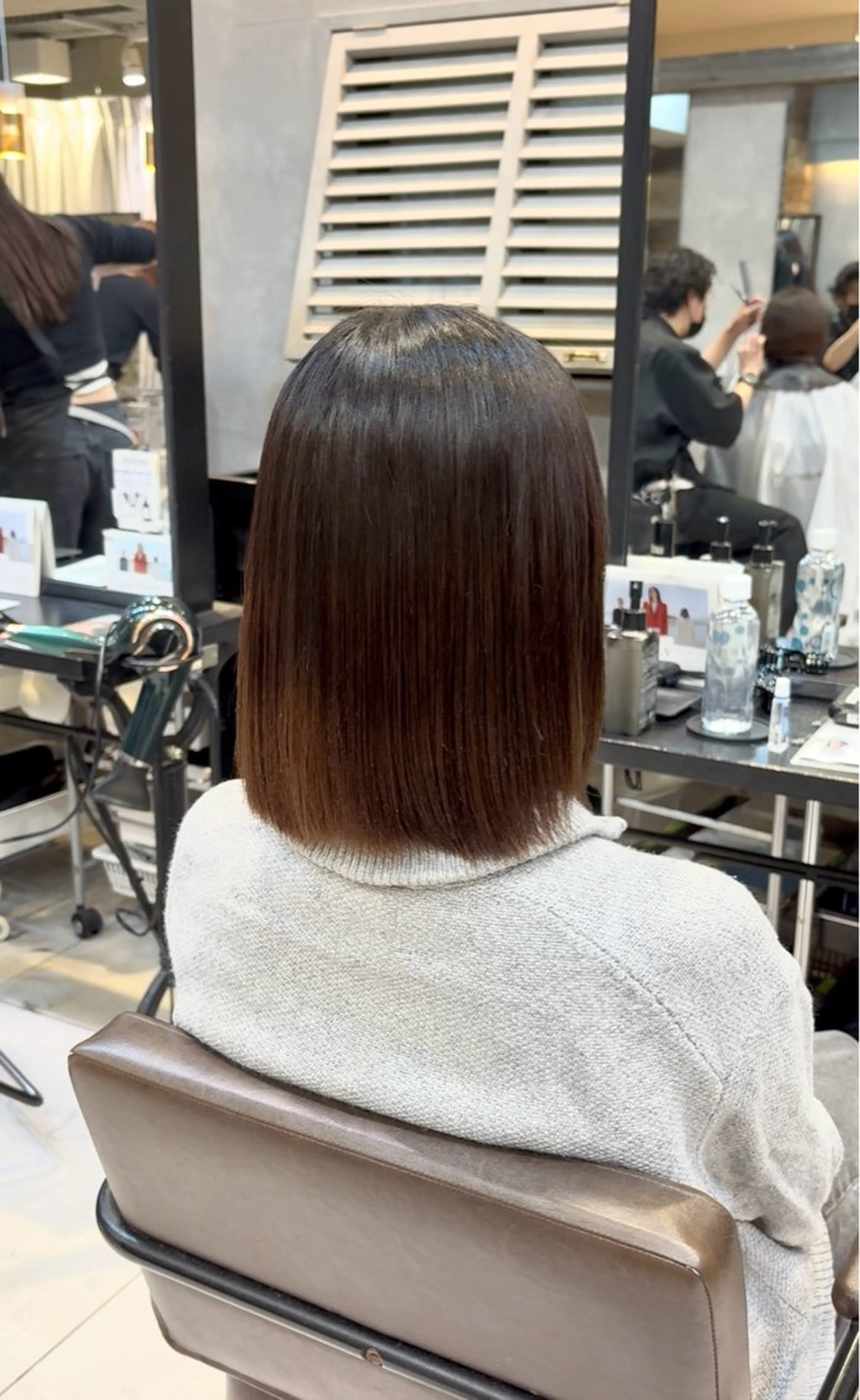 ミディアム 縮毛矯正 ハルキ/表参道/ 綺麗め/大人上品のヘアスタイル