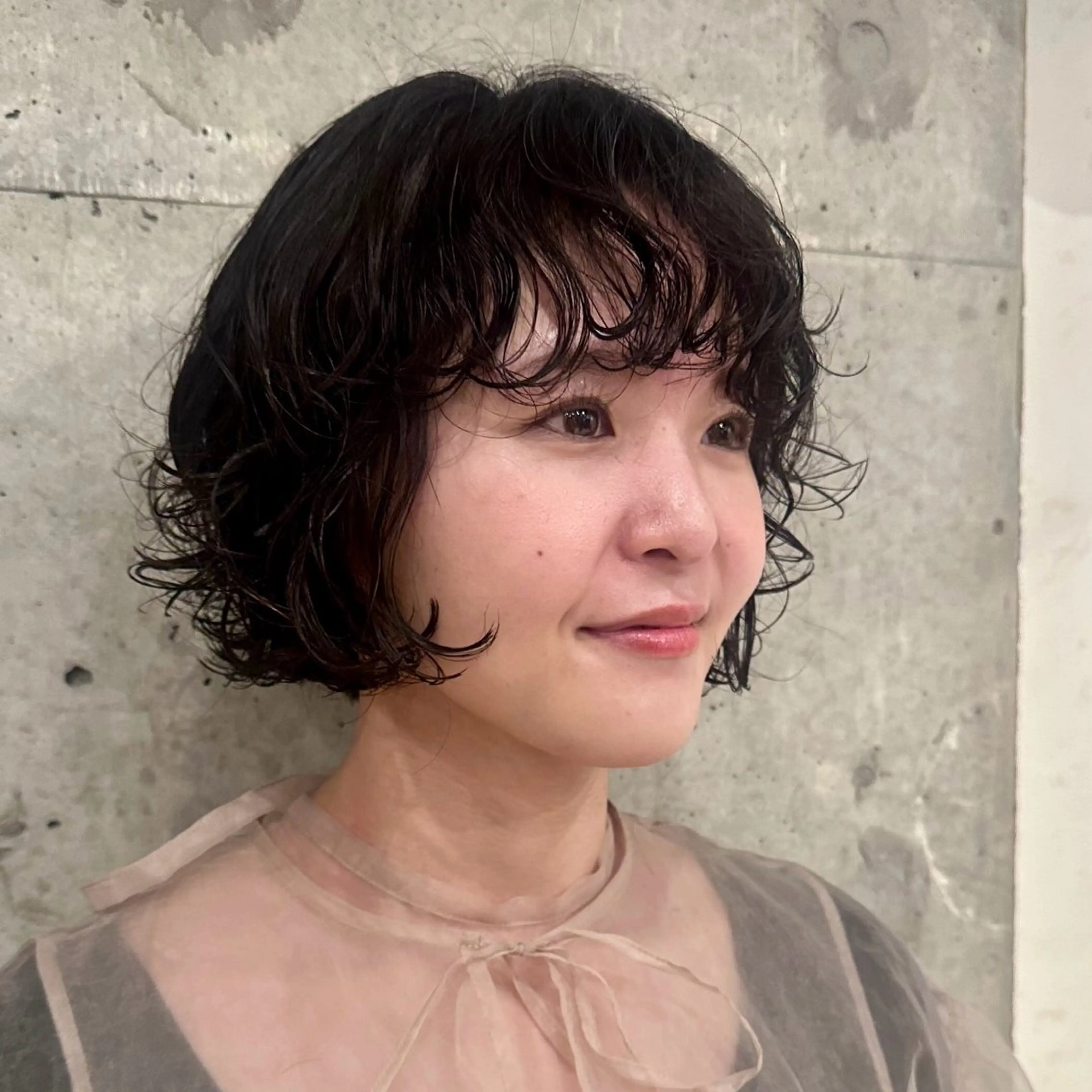 ショート ボブ/レイヤー/ニュ アンスパーマ/小夏のヘアスタイル