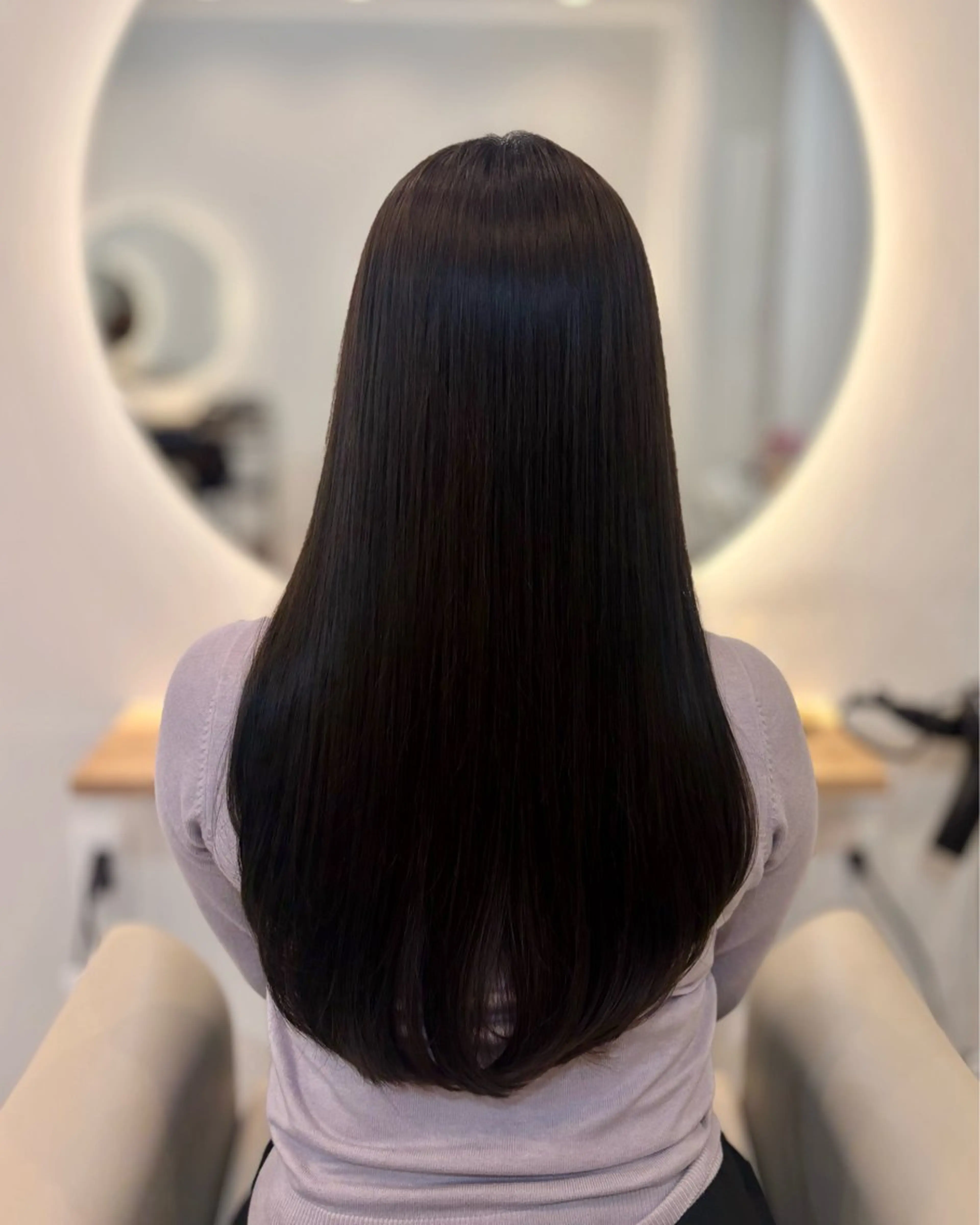 ロング 縮毛矯正 lor.kyoto 奥村みゆきのヘアスタイル