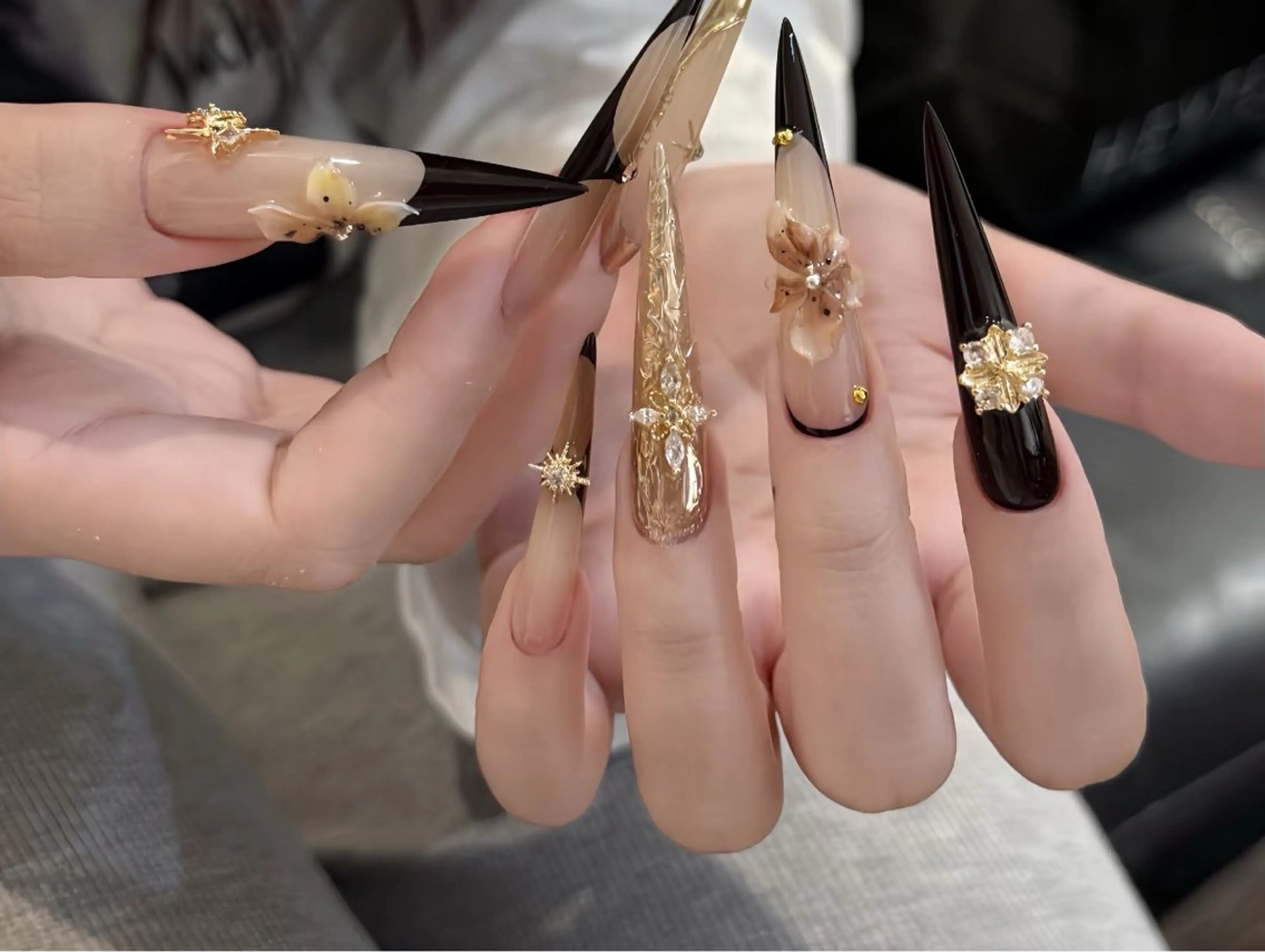 ネイル オーロラネイル 成人式 フットネイル フレンチネイル ジェルネイル ハンドネイル 長さだし専門 ありさのネイルデザイン