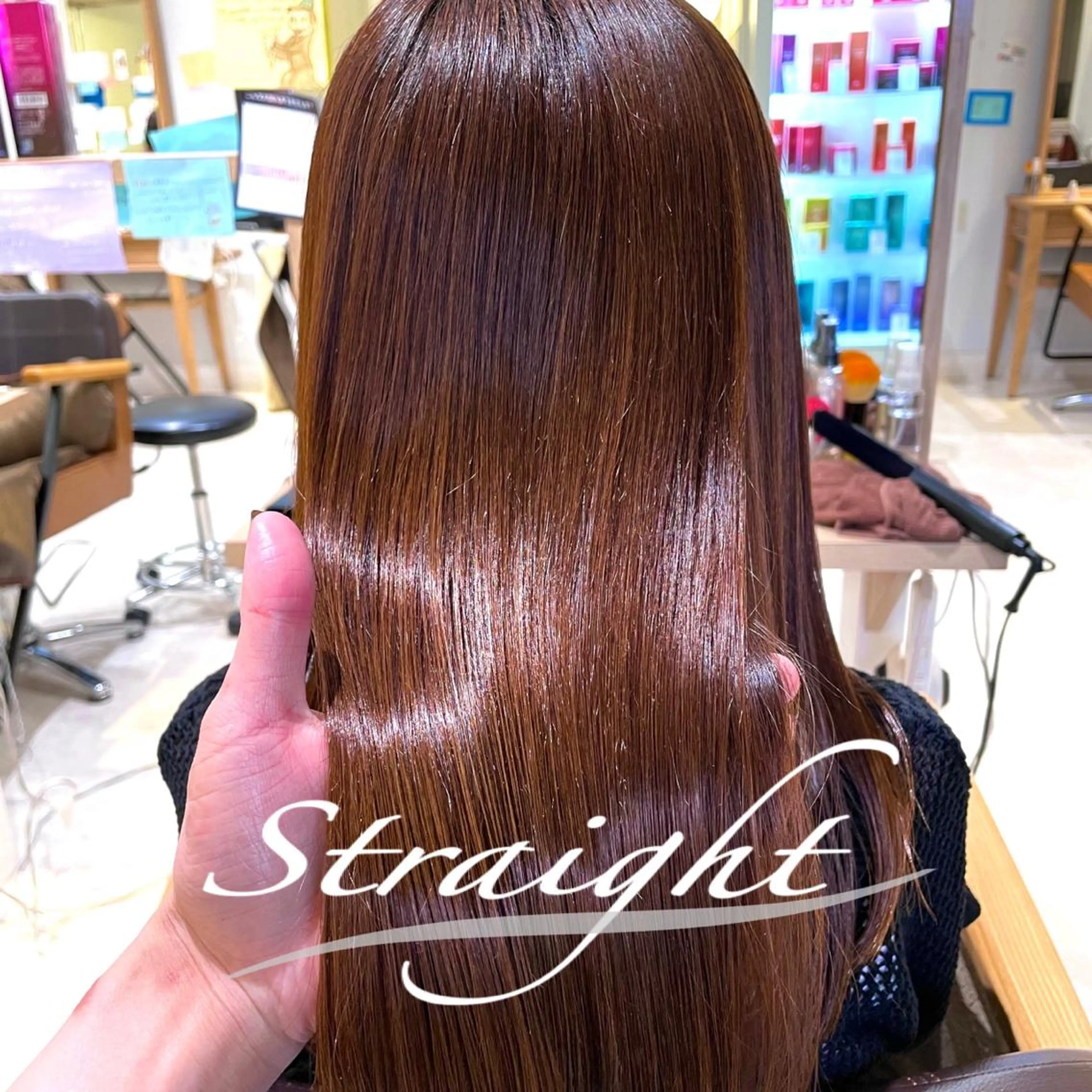 セミロング パーマ 心斎橋/ブリーチなし 髪質改善/レイヤーのヘアスタイル