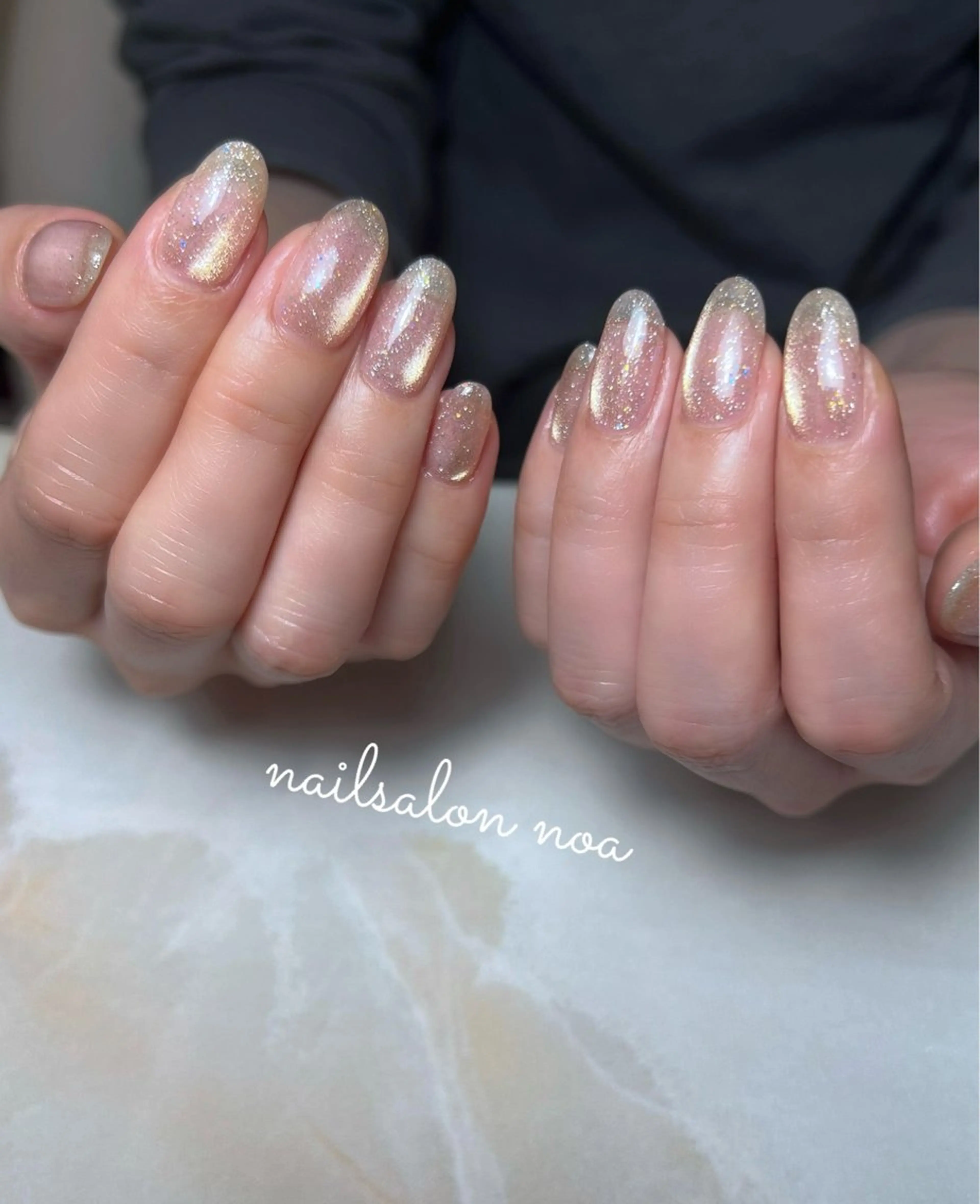 ネイル ジェルネイル マグネットネイル パラジェル ショートネイル シンプルネイル ハンドネイル ショートネイル専門店 noaのネイルデザイン