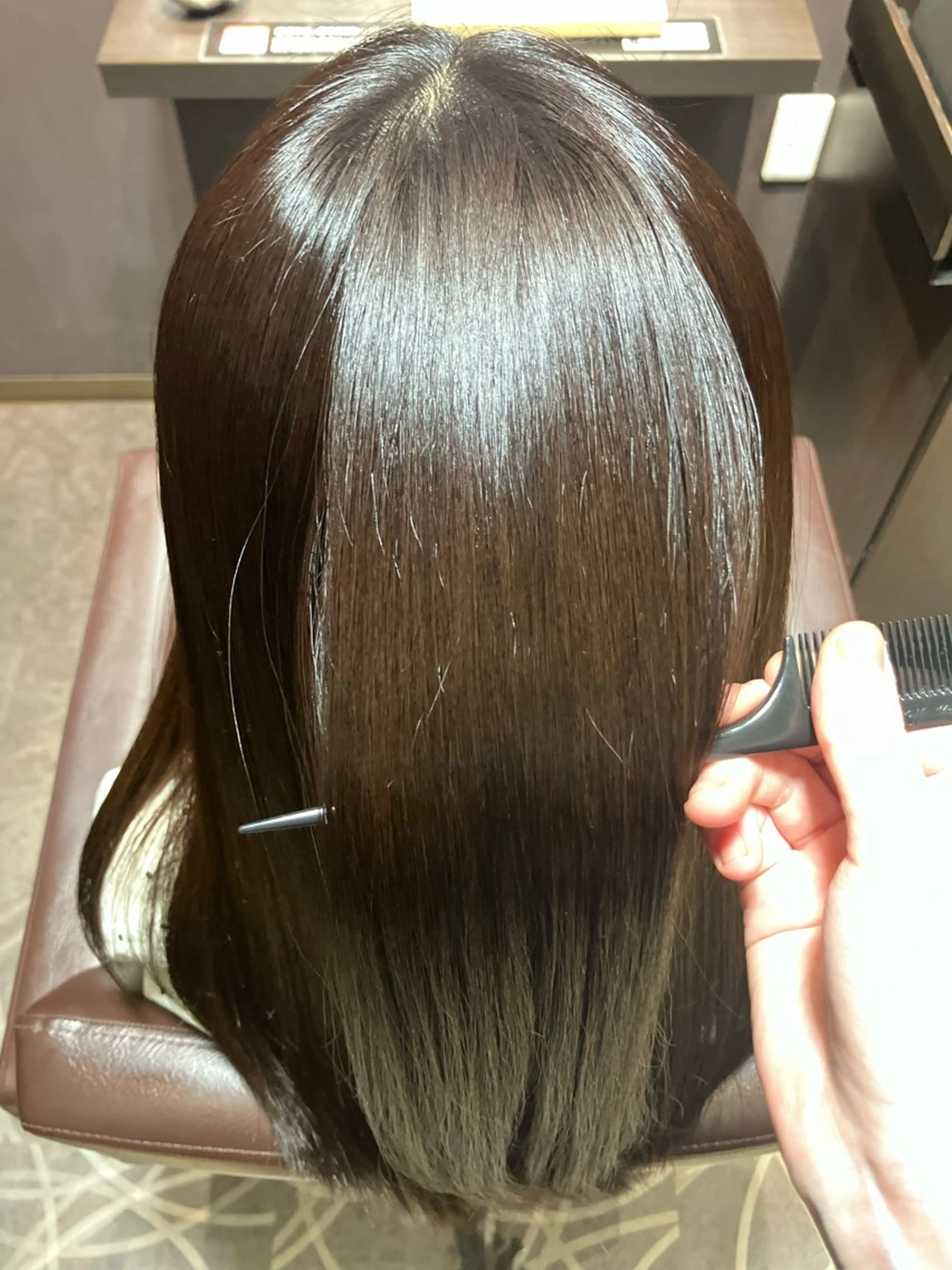 セミロング カラー カット ヘアカラー トリートメント 小池 穂果/ 府中のヘアスタイル