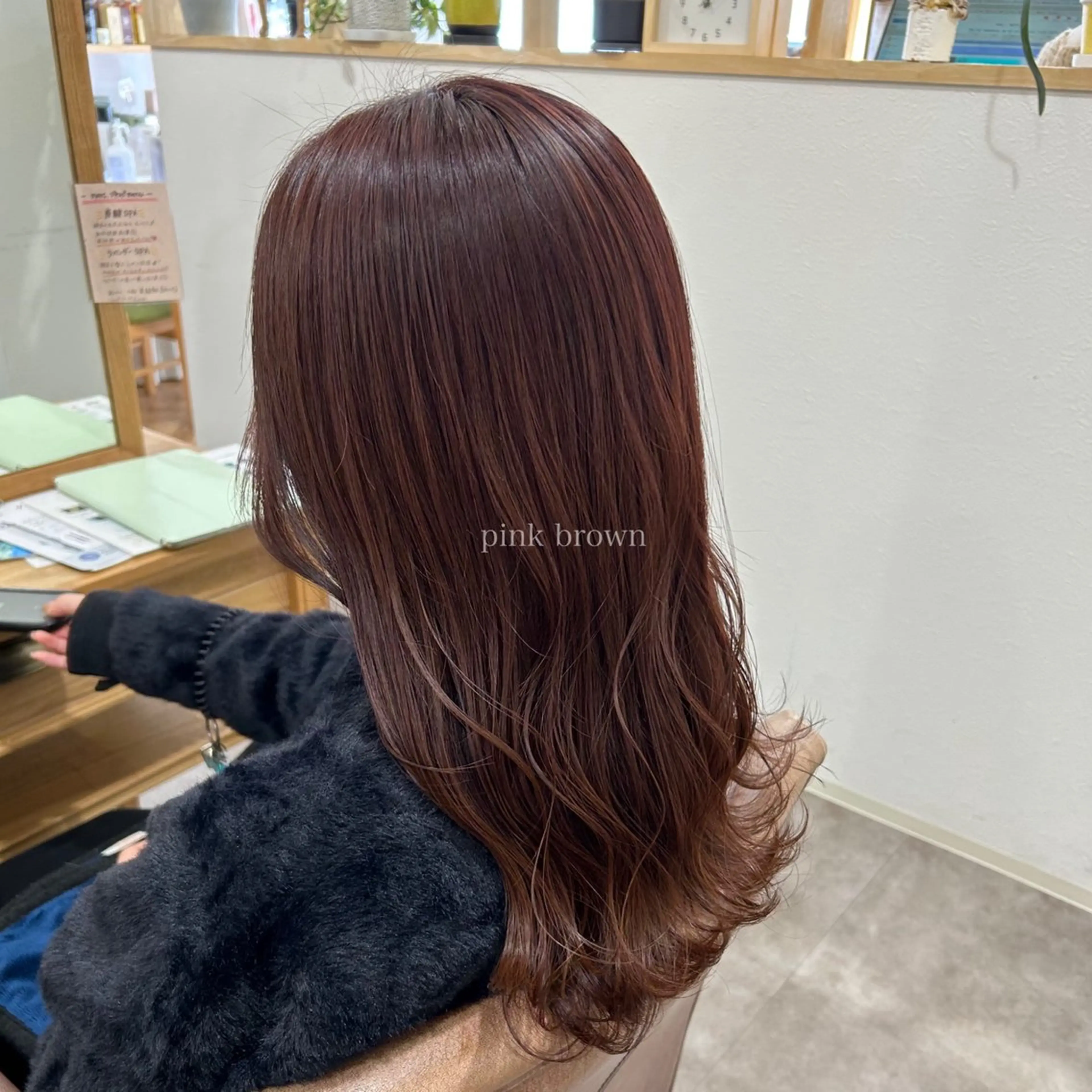 セミロング カラー ヘアカラー merc.🌿 友藤鮎那のヘアスタイル