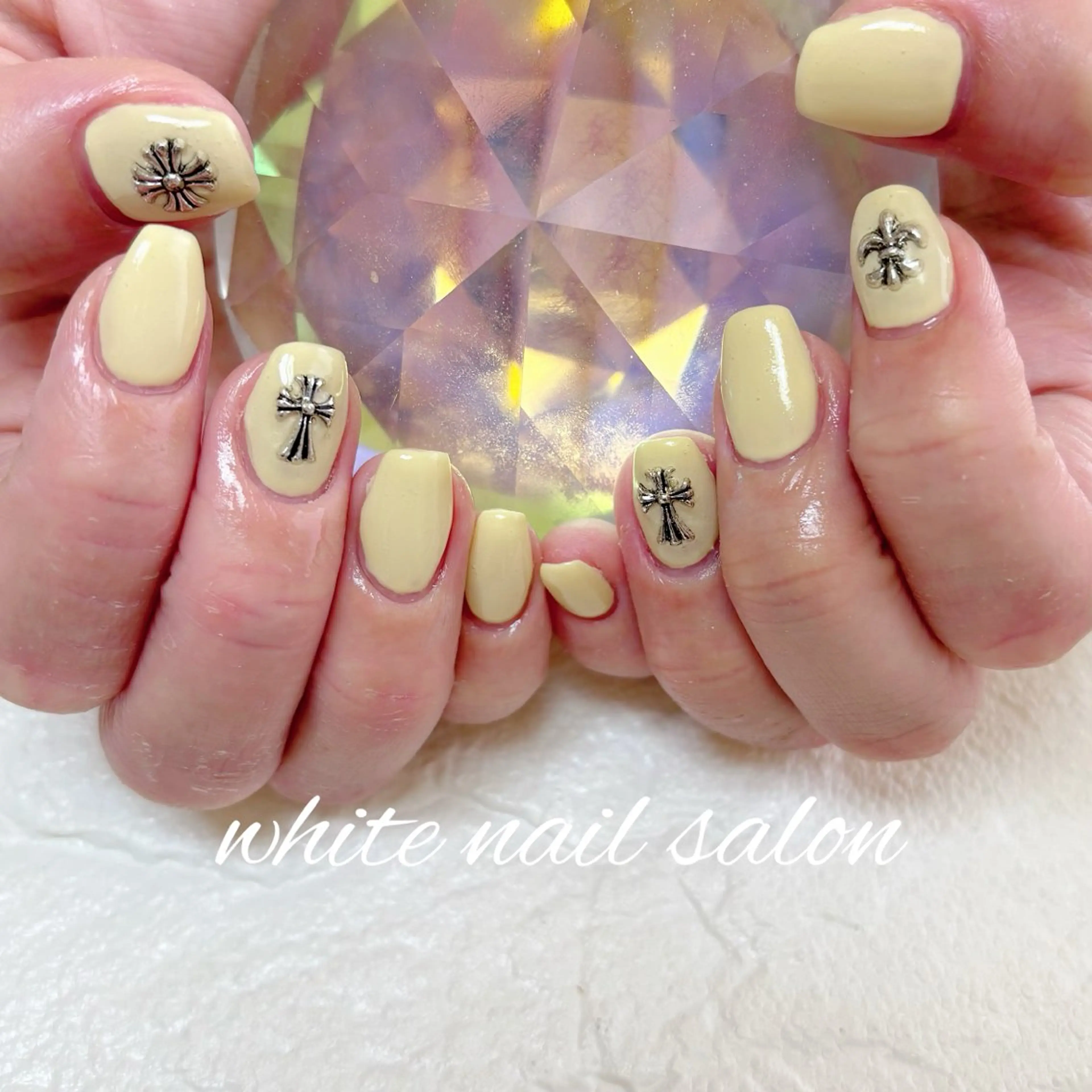 ネイル フットネイル 持ち込み ハンドネイル white nail salonのネイルデザイン