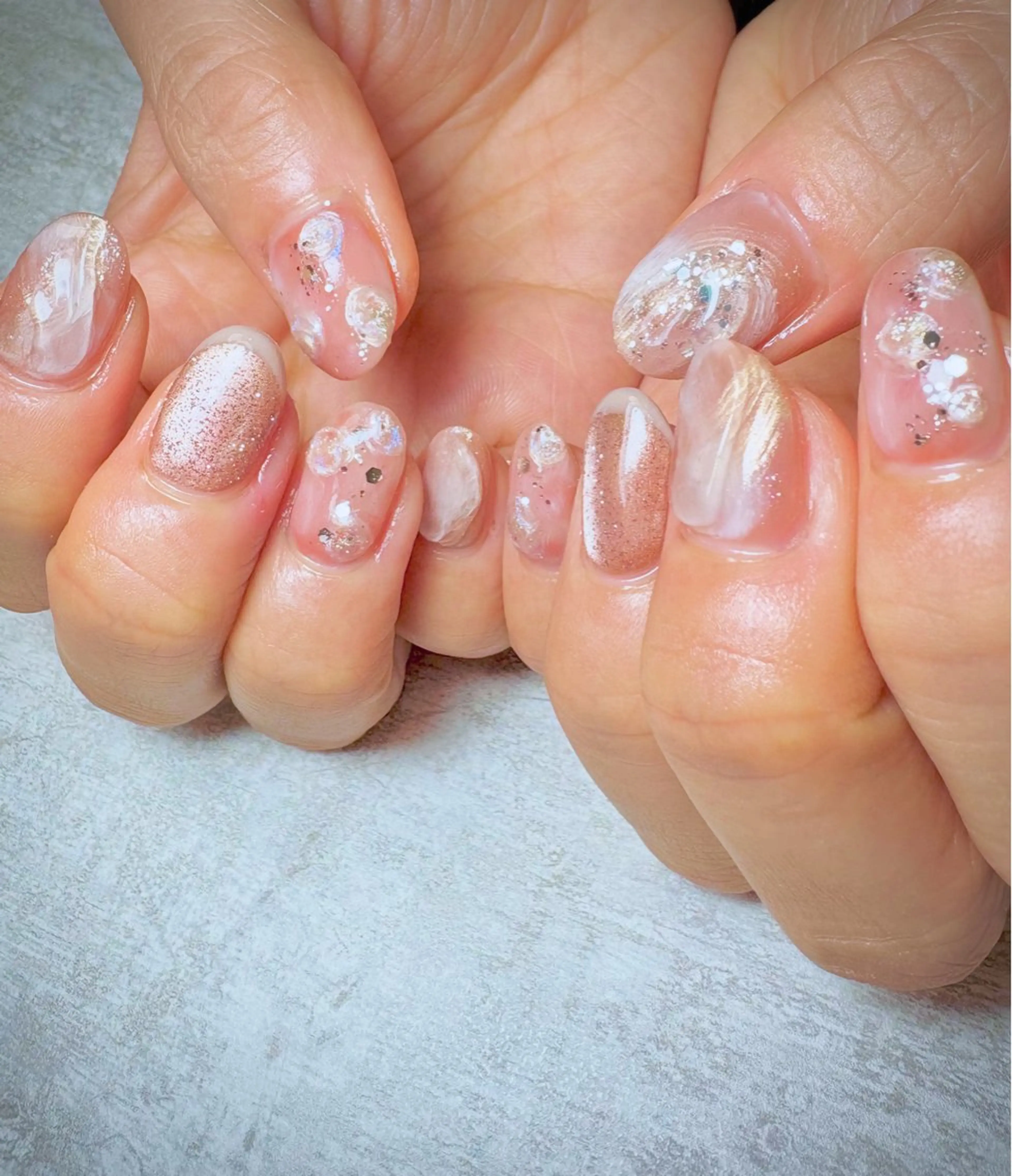 ネイル アートネイル 持ち込み ニュアンスネイル BEAUTY GARDEN 【nail salon unseul】所属・nana .のネイルデザイン