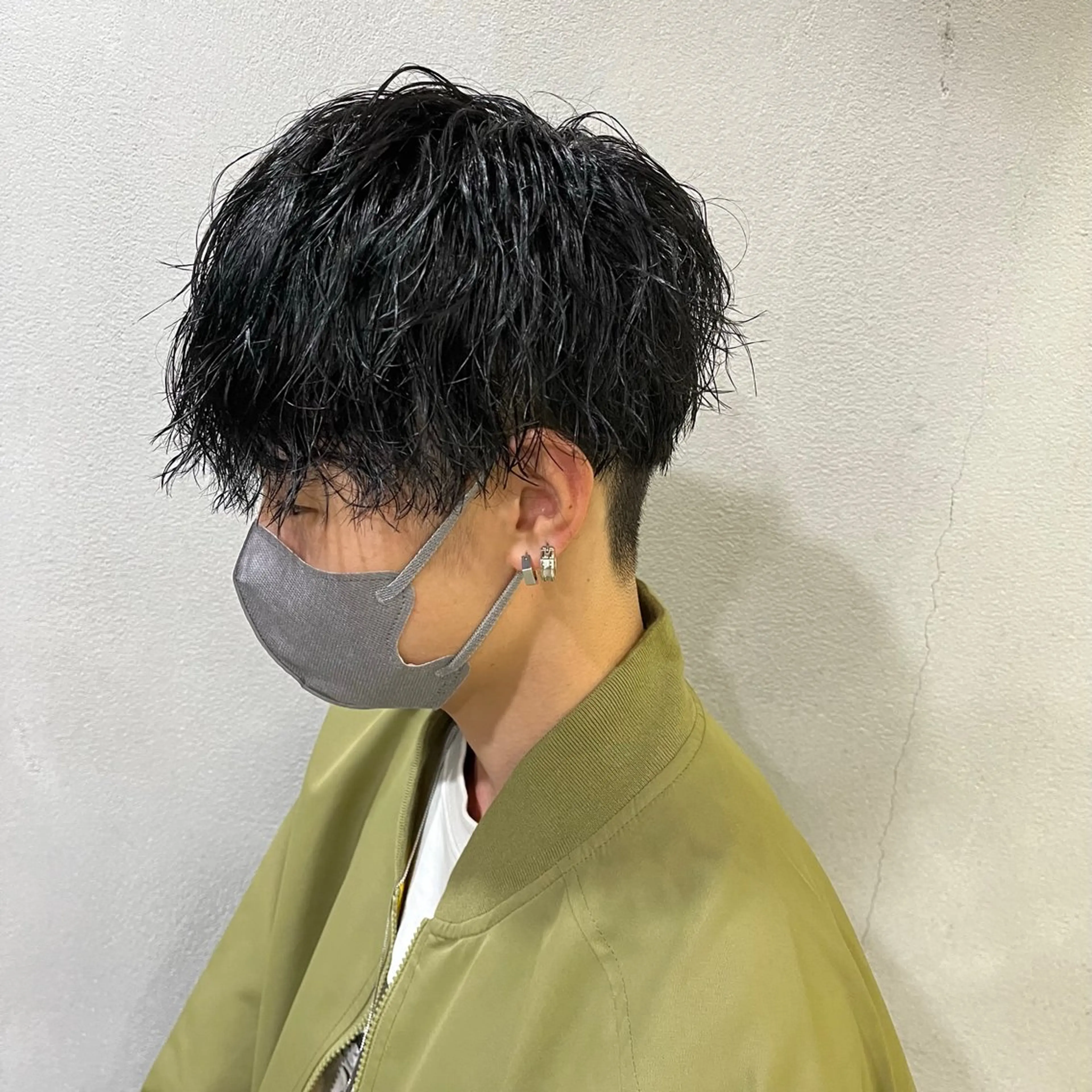 メンズ カット パーマ アキト/ メンズ/透明感暗髪のヘアスタイル