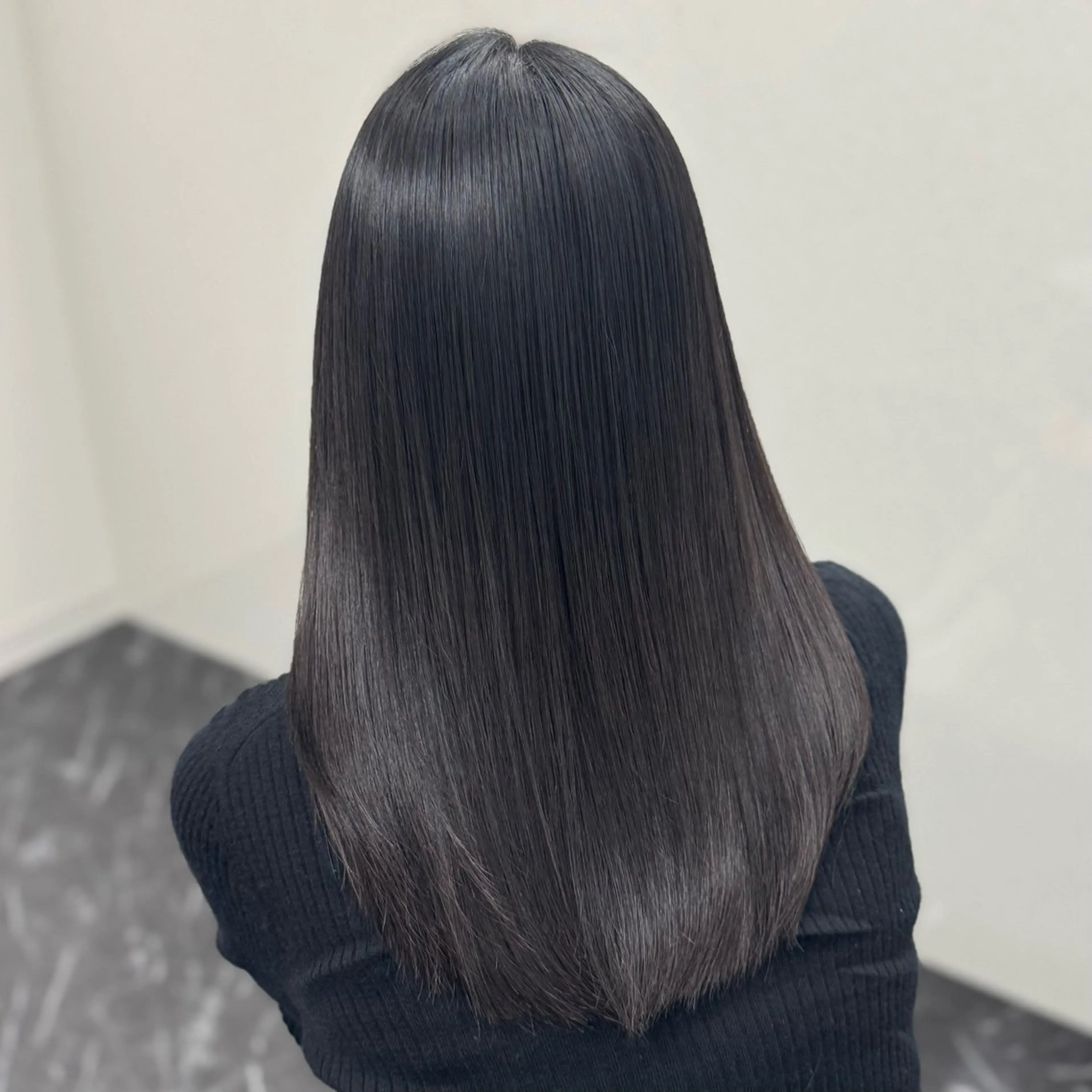 ロング パーマ 髪質改善 韓国風ヘア 縮毛矯正 トリートメント ヘアカラー トリートメント ブリーチなし Ⅰ 髪質改善カラーのヘアスタイル