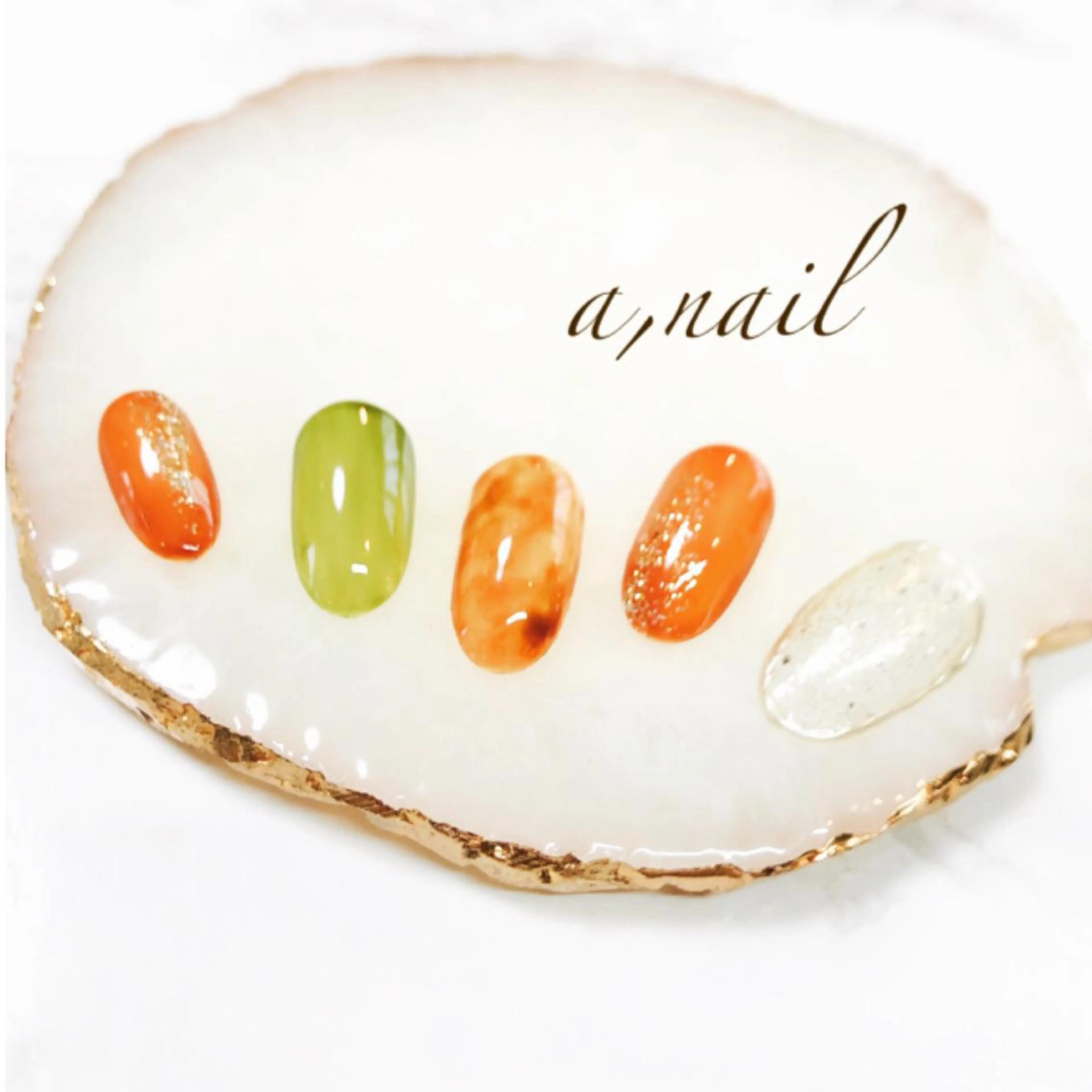 ネイル べっ甲ネイル ジェルネイル グラデーション ミラーネイル ニュアンスネイル ネイルサロン エーネイルのネイルデザイン