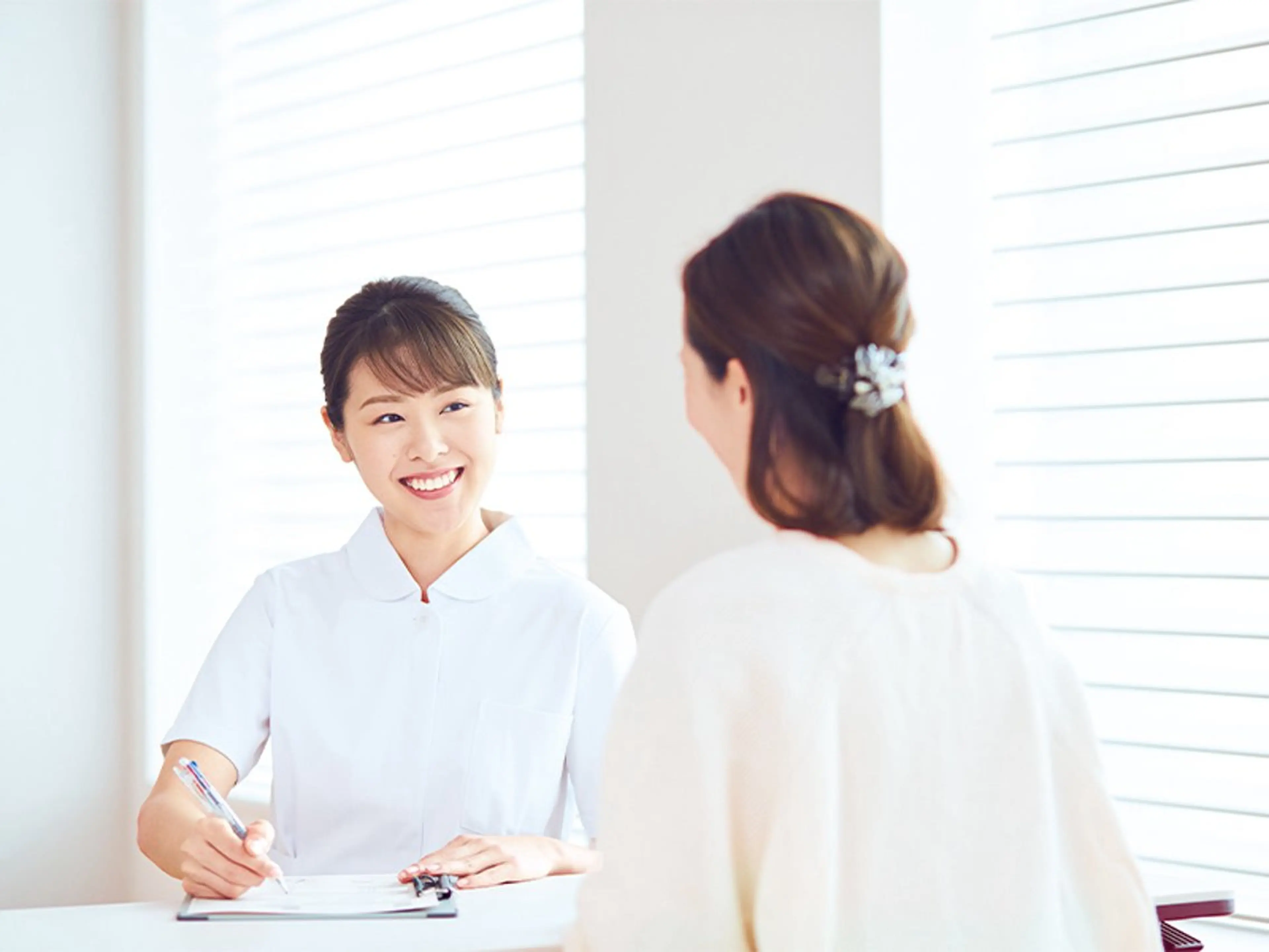 お肌のカウンセリングの写真