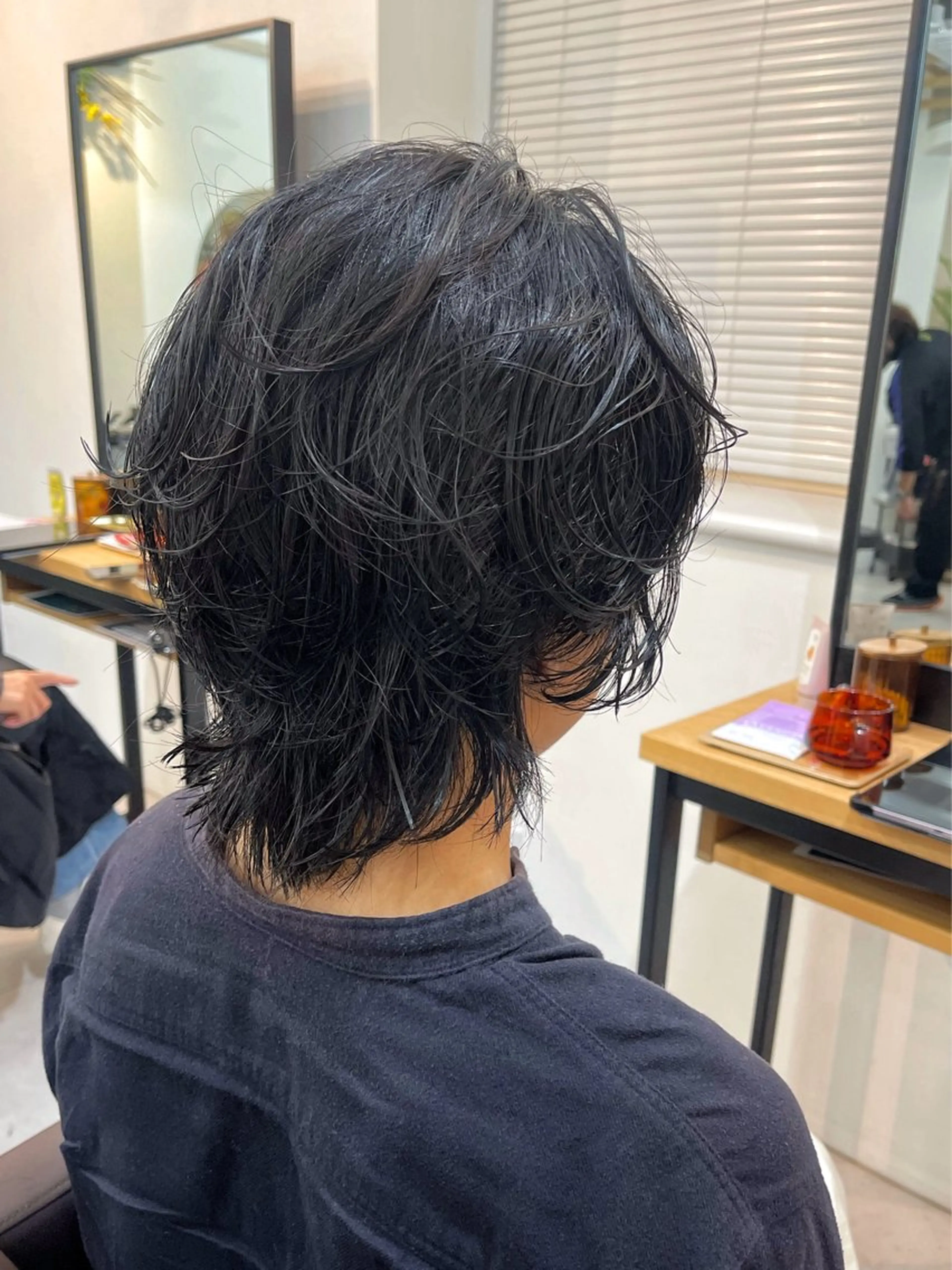 ミディアム パーマ hair design SUN room【サンルーム渋谷】所属・レイヤーボブ/渋谷 /メンズyuinaのヘアスタイル