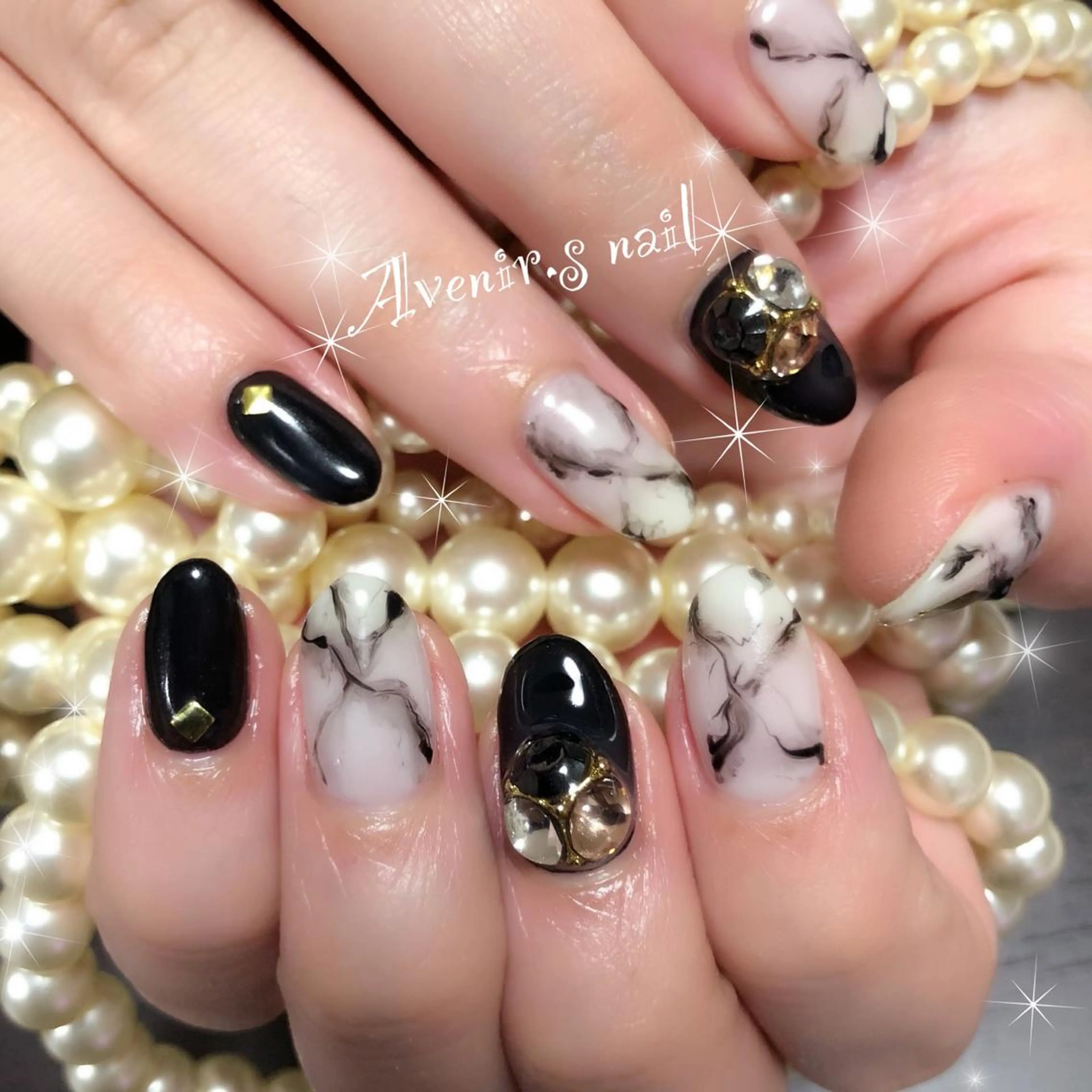 ネイル 大理石ネイル(マーブル) Home Salon Avenir.のネイルデザイン