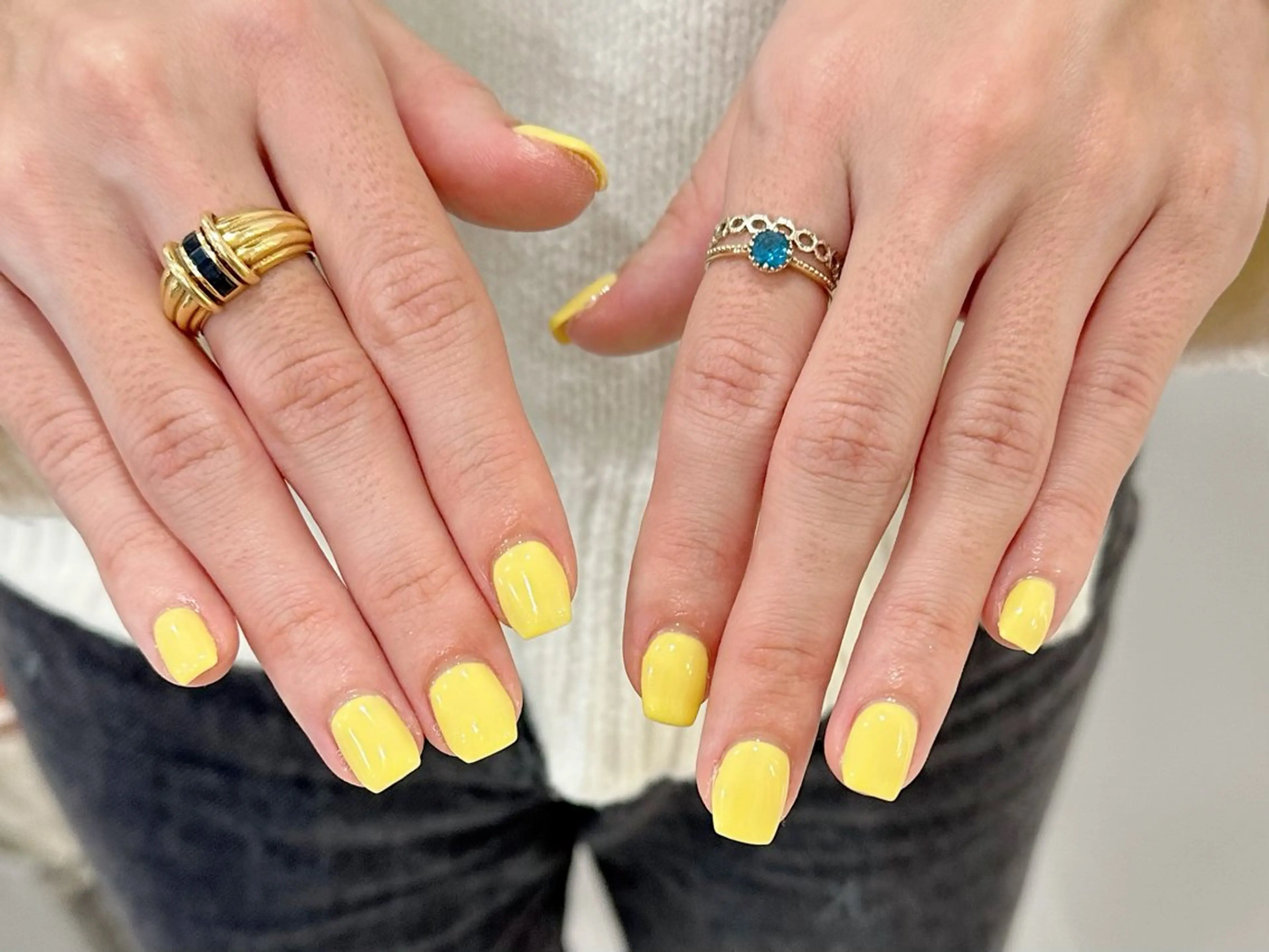 ネイル ワンカラーネイル 春ネイル wellmoon Tanaのネイルデザイン