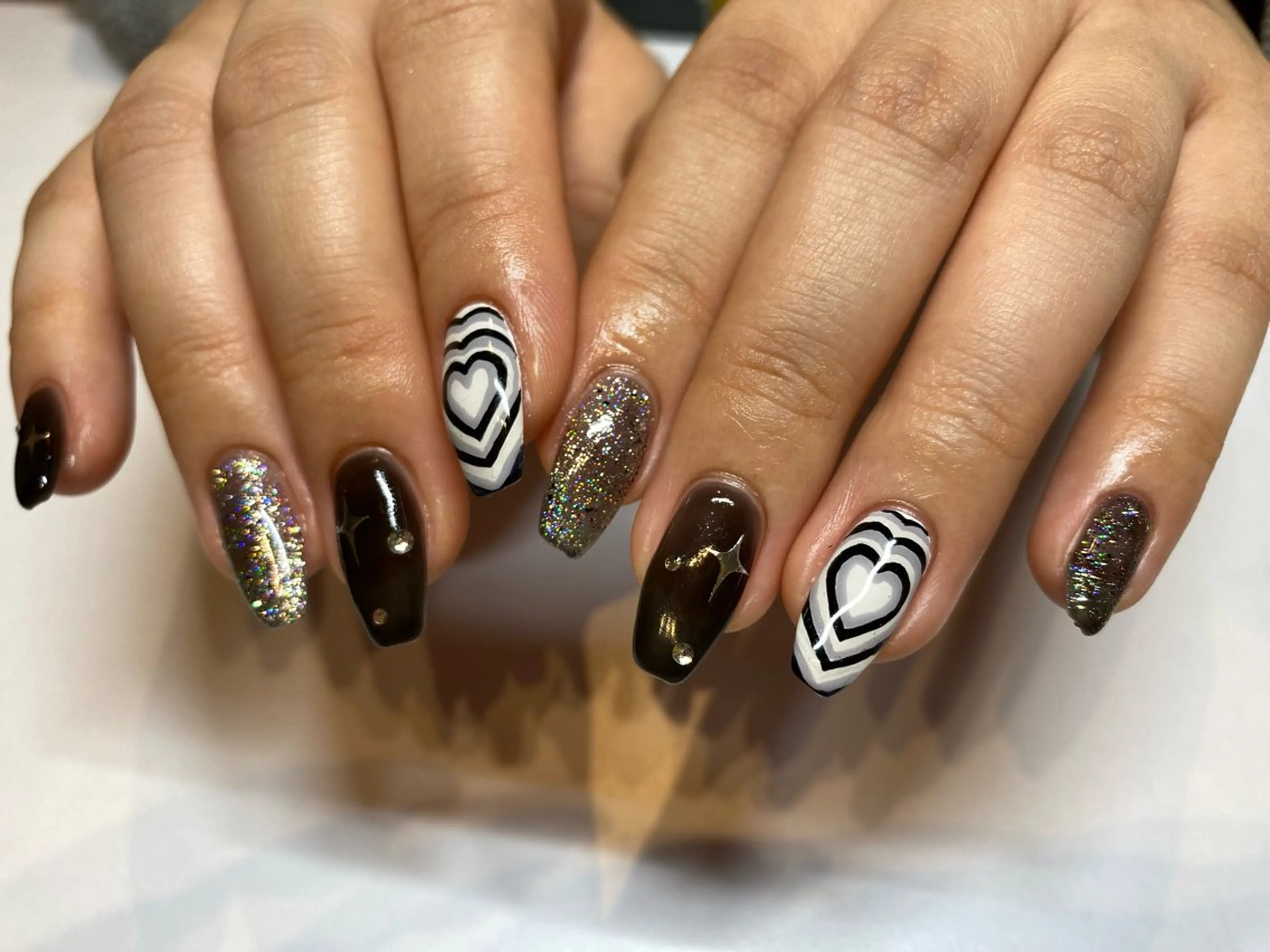 ネイル ハート ハンドネイル 表参道colore所属・表参道colore店 REICAのネイルデザイン