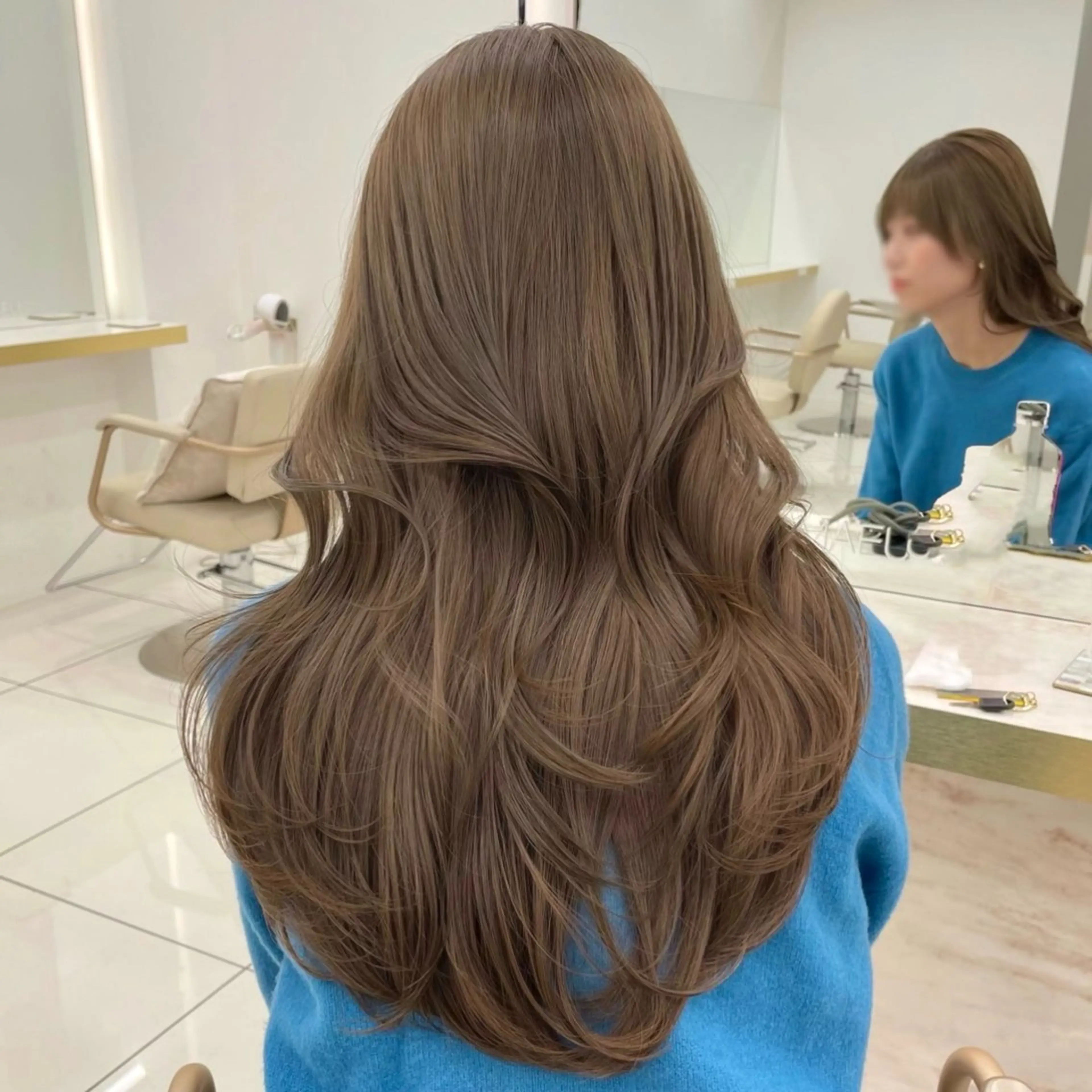 【ブリーチしたくない方】🌻ブリーチなしダブルカラー+前髪カット+トリートメント🌻の写真