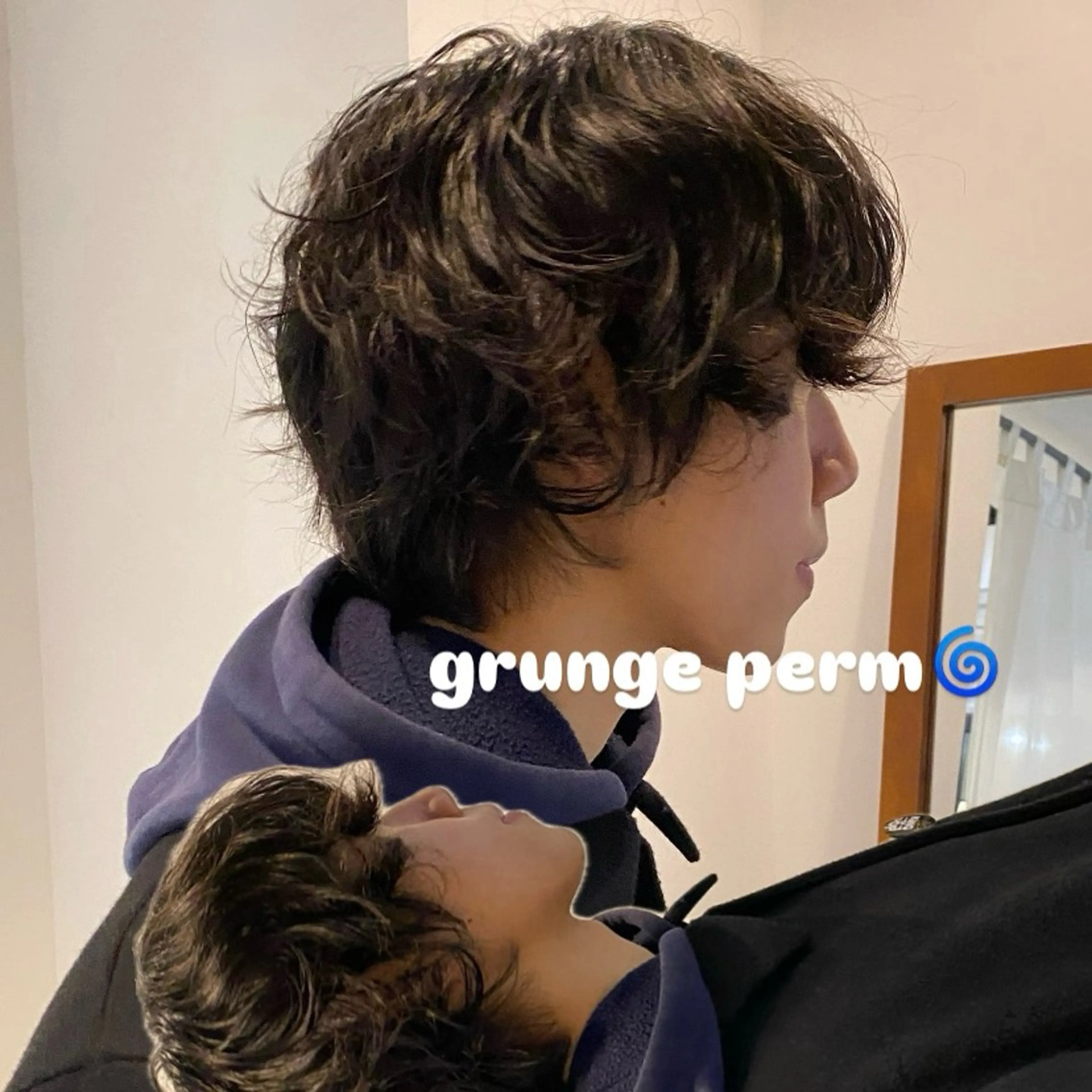 パーマ メンズ パーマ BUDDY HAIR Leap所属・ササキ モモカ🦙💫のヘアスタイル