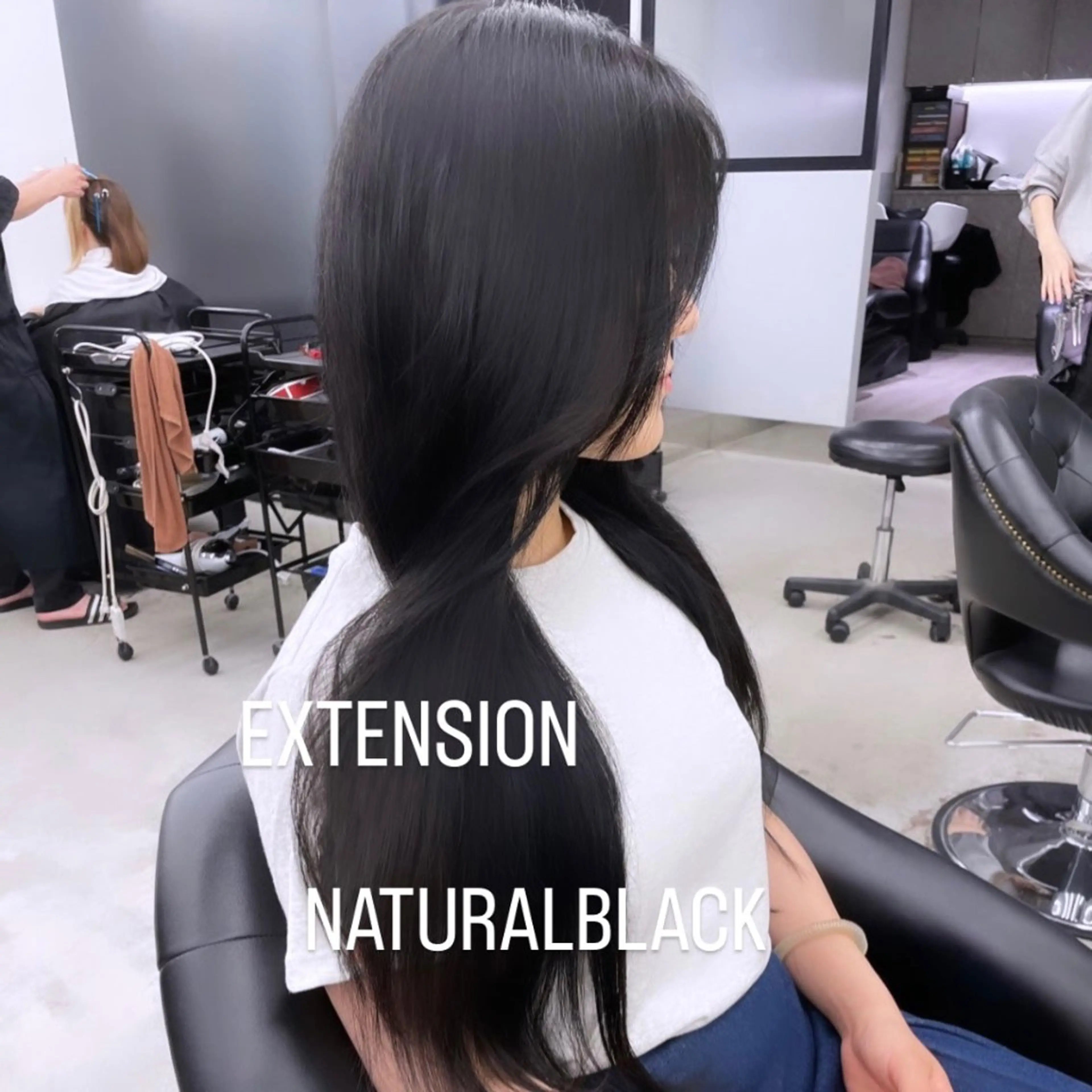 ロング カラー ヘアカラー エクステ エクステ🩵ブリーチ 韓国ヘア🩵KAEのヘアスタイル