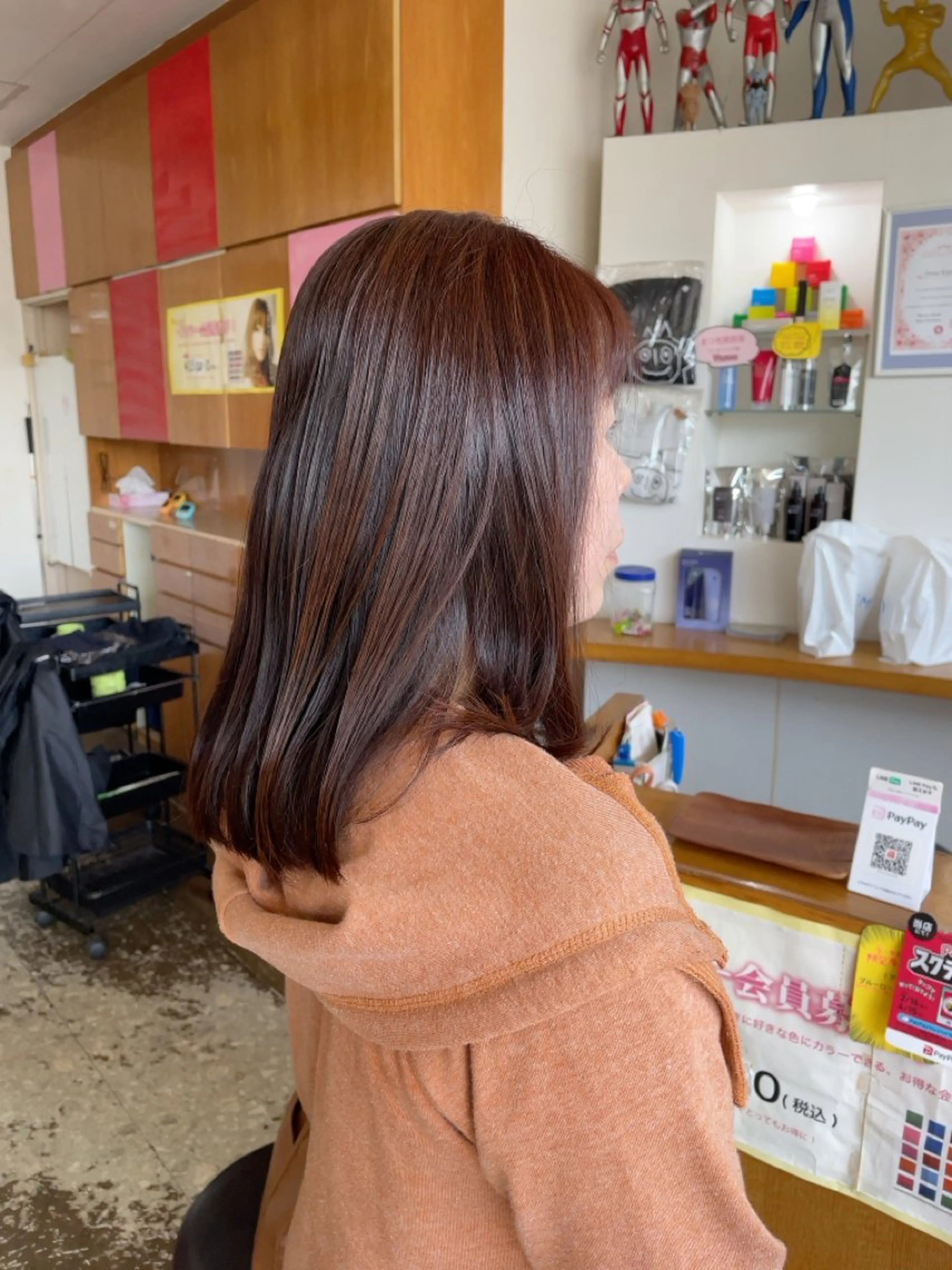 セミロング カラー ヘアカラー 美容室アークス所属・美容室ARKS 黒田杏奈のヘアスタイル