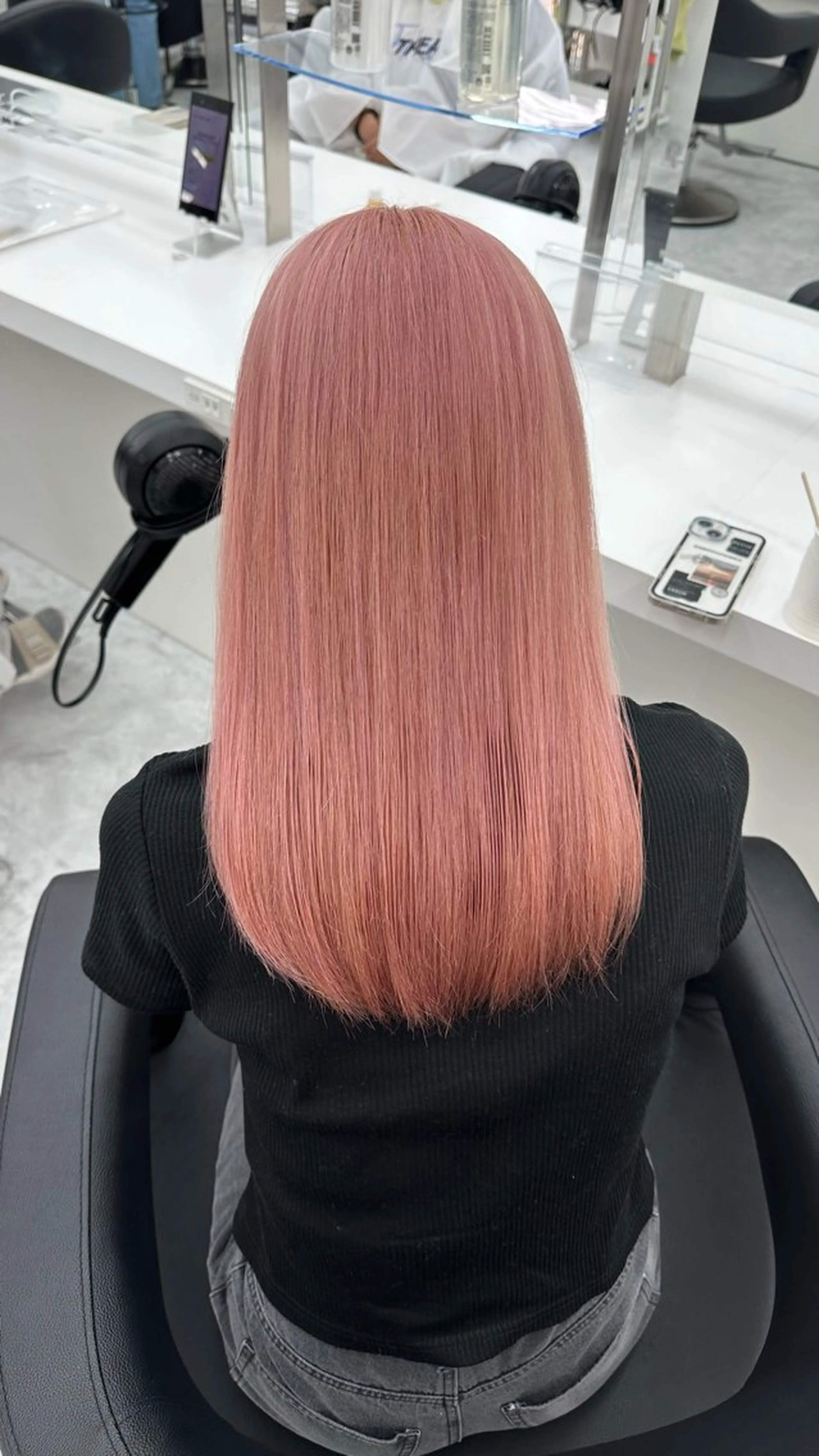 セミロング カラー ヘアカラー トリートメント ヘッドスパ ヘアセット ガーリーstyle ❤︎misaki🏹のヘアスタイル